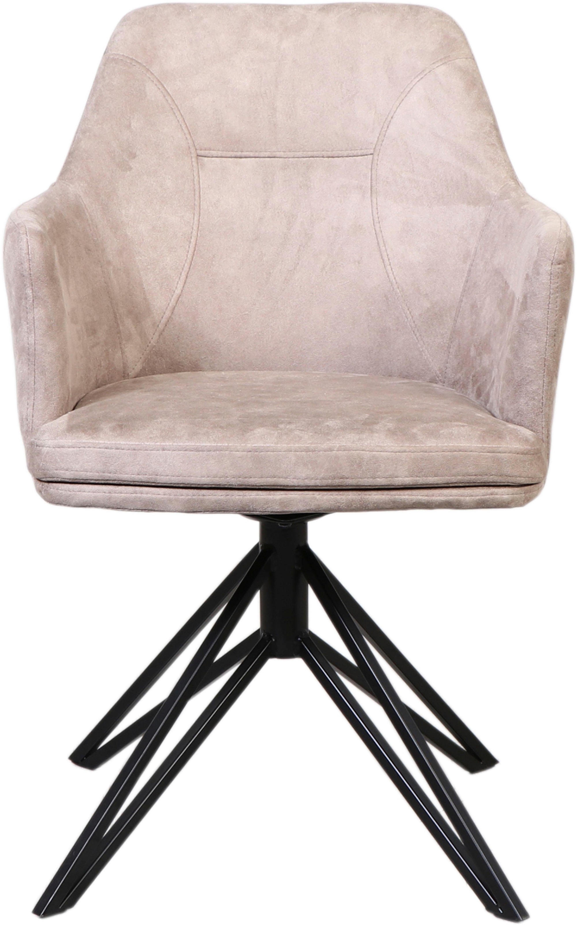 Home affaire Esszimmerstuhl "Inca" (Set) 2 Stk. Luxus-Microfaser mit Drehge günstig online kaufen