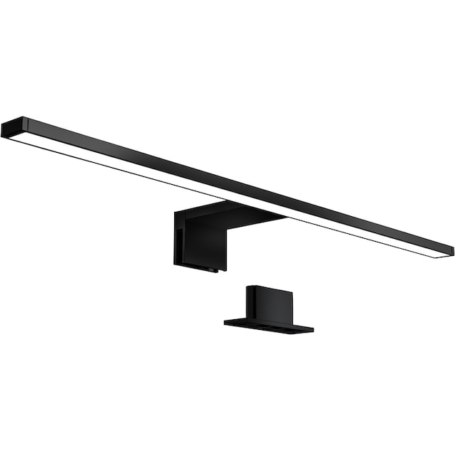 B.K.Licht Spiegelleuchte , Metall-Kunststoff, schwarz, Inkl. LED Platine, 8  Watt, 780 Lumen, 4.000 Kelvin, neutralweißes Licht, nicht dimmbar, inkl.  Aufbau- und Spiegelklemme, IP44, 60cm lang bestellen | BAUR