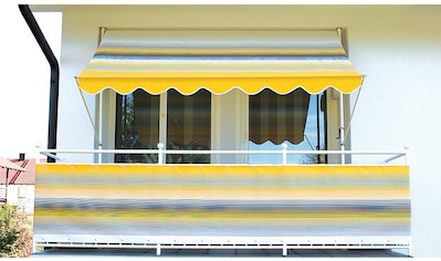 Angerer Freizeitmöbel Klemmmarkise, gelb-grau, Ausfall: 150 cm, versch. Breiten kaufen