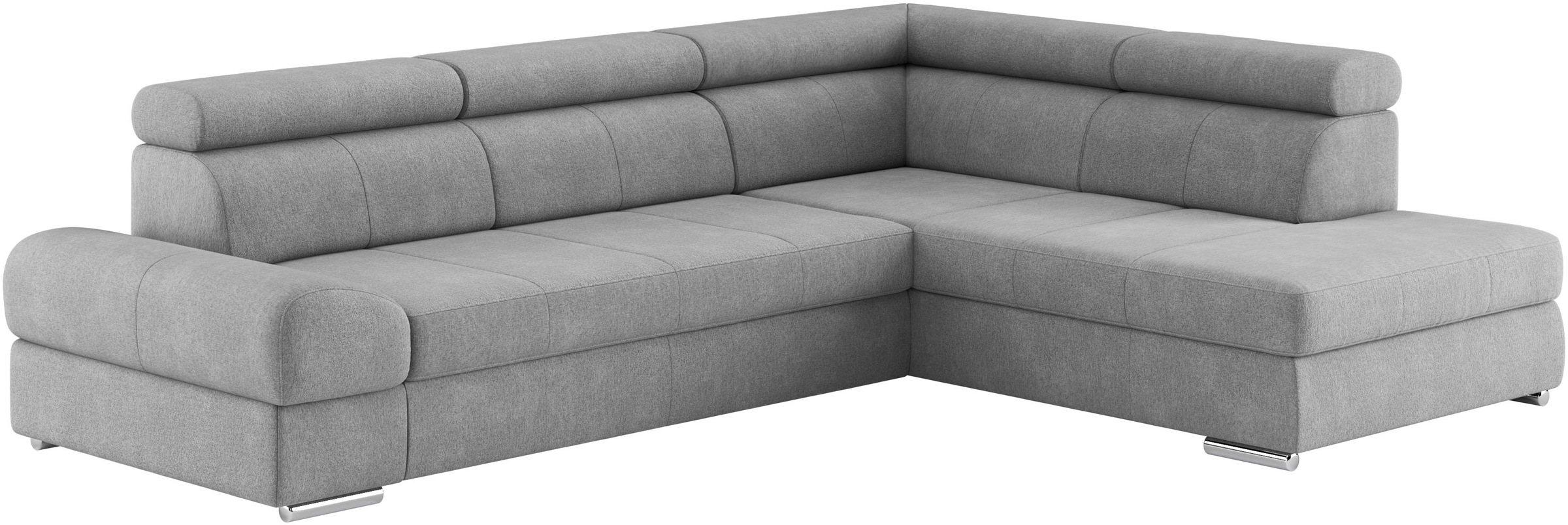 sit&more Ecksofa »Broadway L-Form«, mit verstellbaren Kopfteilen, wahlweise mit Bettfunktion