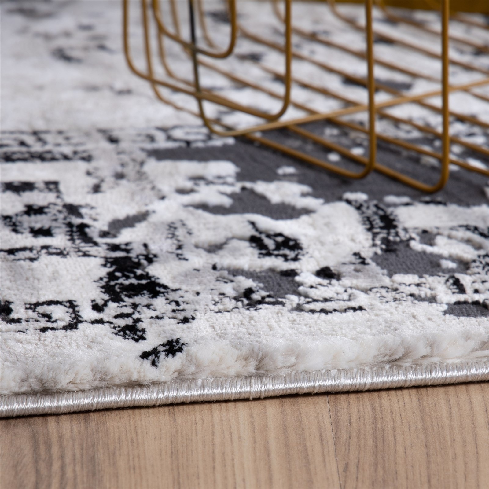 Thumbnail - Kayoom Teppich "Olivo 921" rechteckig 13 mm Höhe Kurzflor, Vintage, Modernes Muster, Deko, Vegan