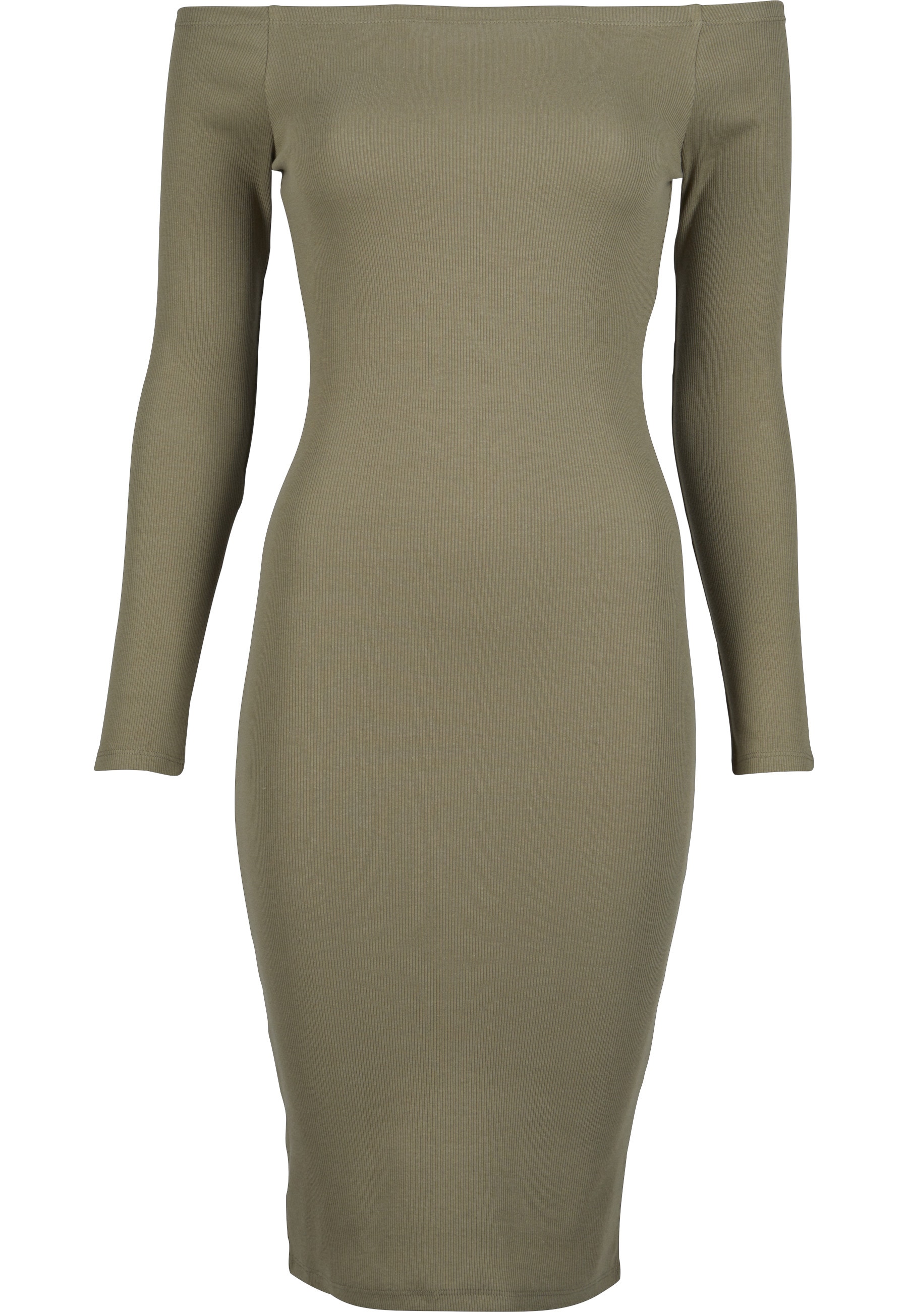 URBAN CLASSICS Shirtkleid "Urban Classics Damen Ladies Off Shoulder Longsle günstig online kaufen