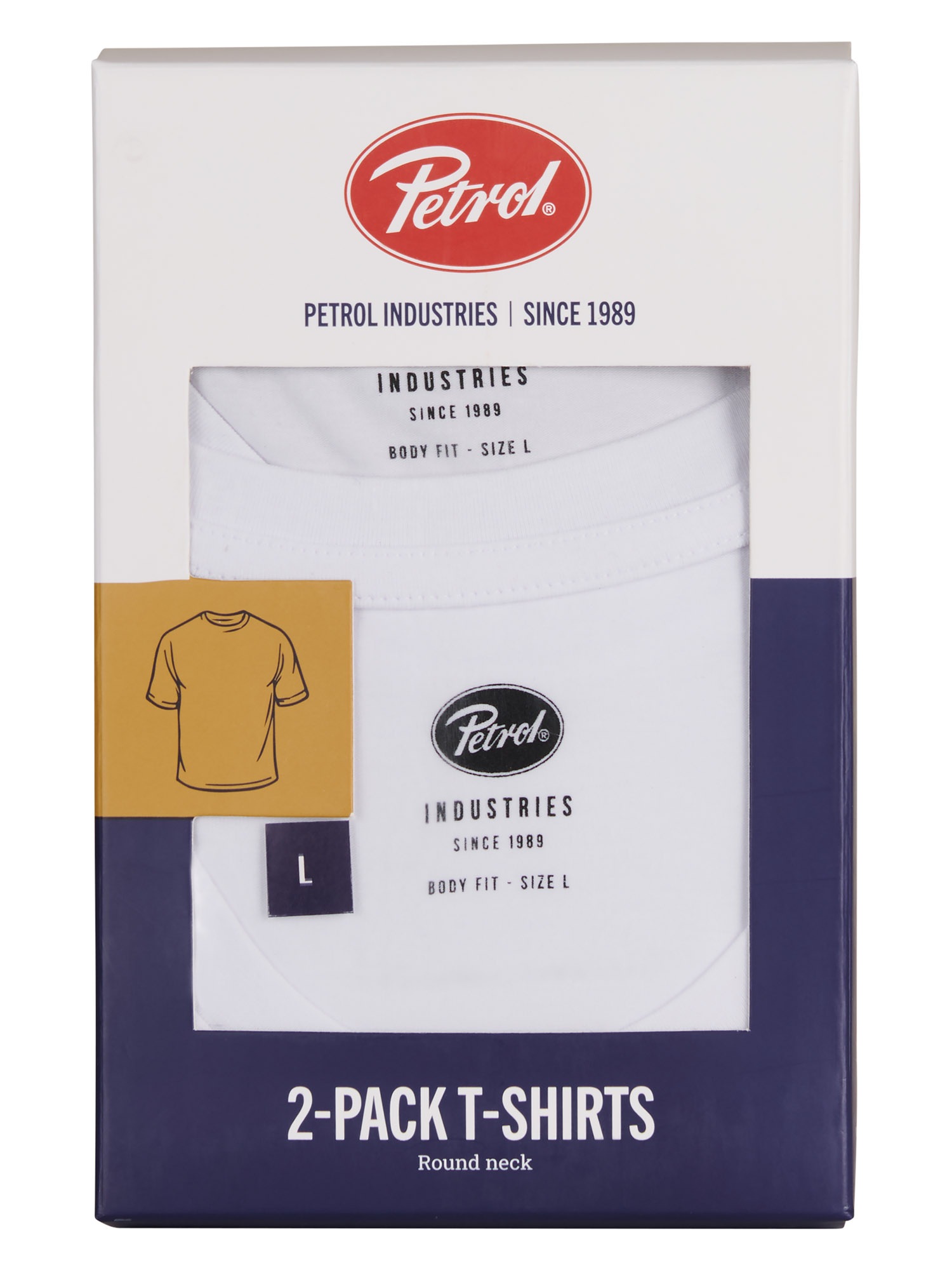 Petrol Industries T-Shirt »Men Body Fit R-Neck - 2PACK« Packung, 2er-,  Auch ideal zum Unterziehen