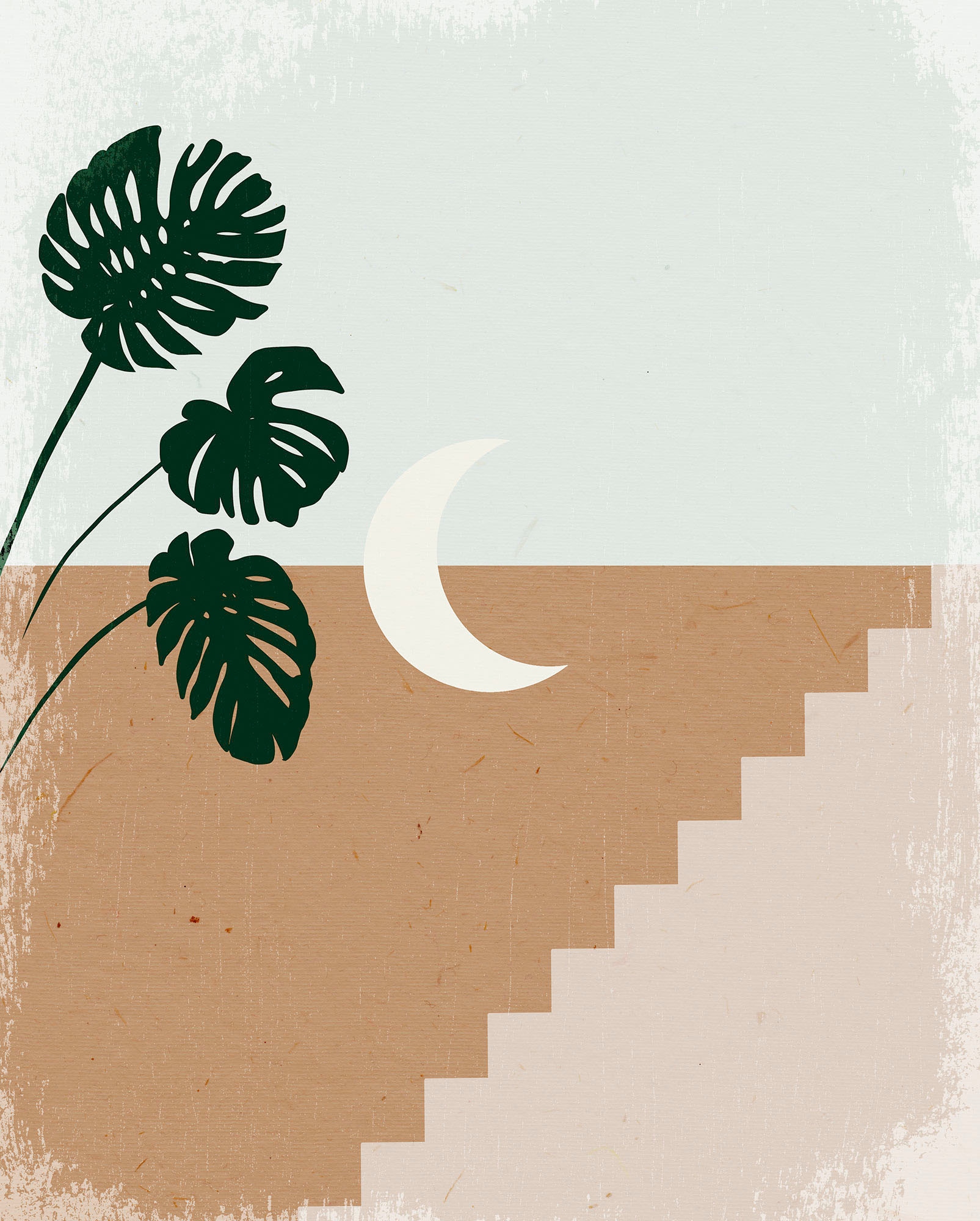 Komar Bild "Silence Crescent Moon" Natur 1 Stk. tlg. Wandbild zur Dekoratio günstig online kaufen