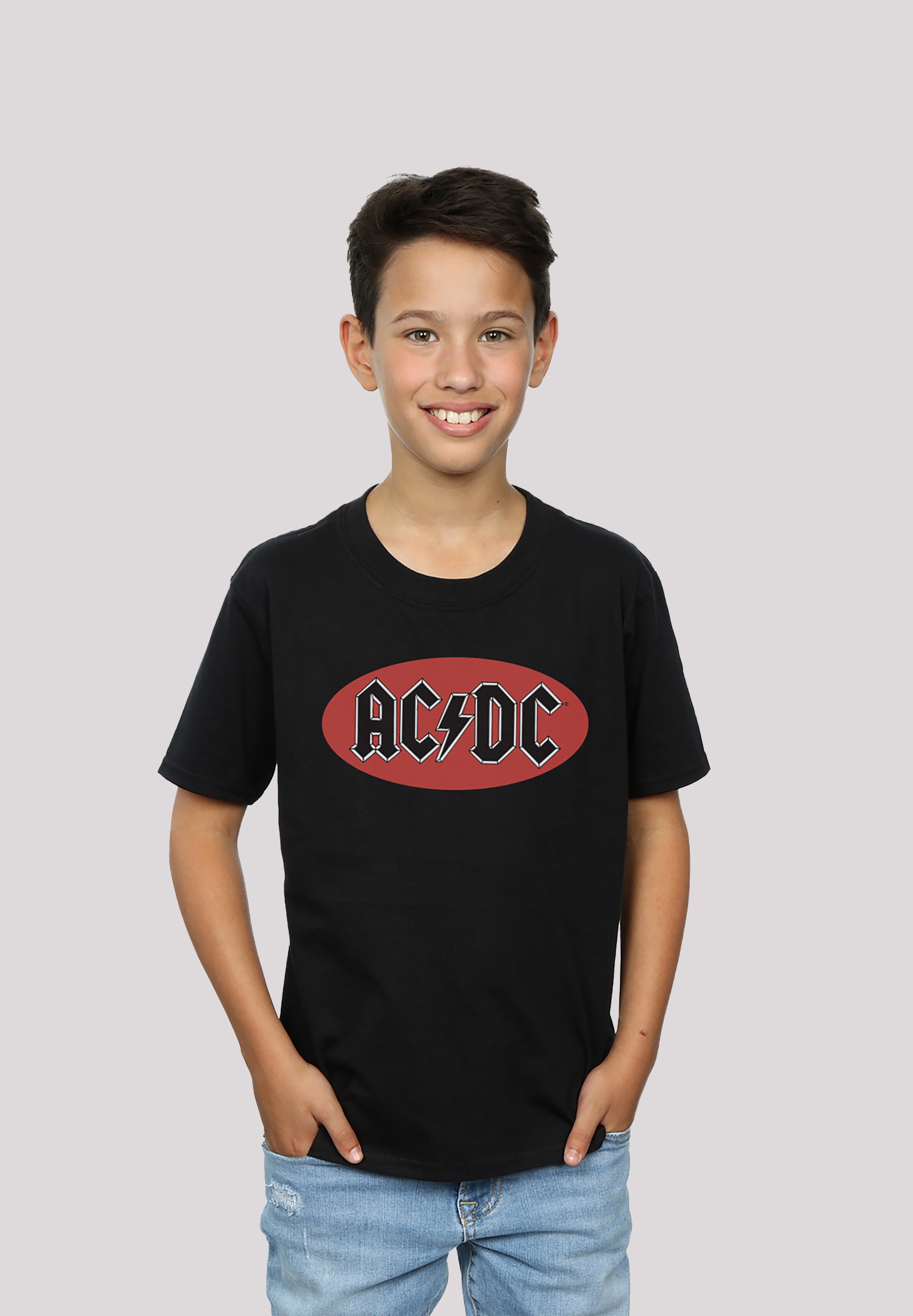 Black Friday »ACDC F4NT4STIC T-Shirt Circle Kinder & | Red für Herren«, Logo Print BAUR