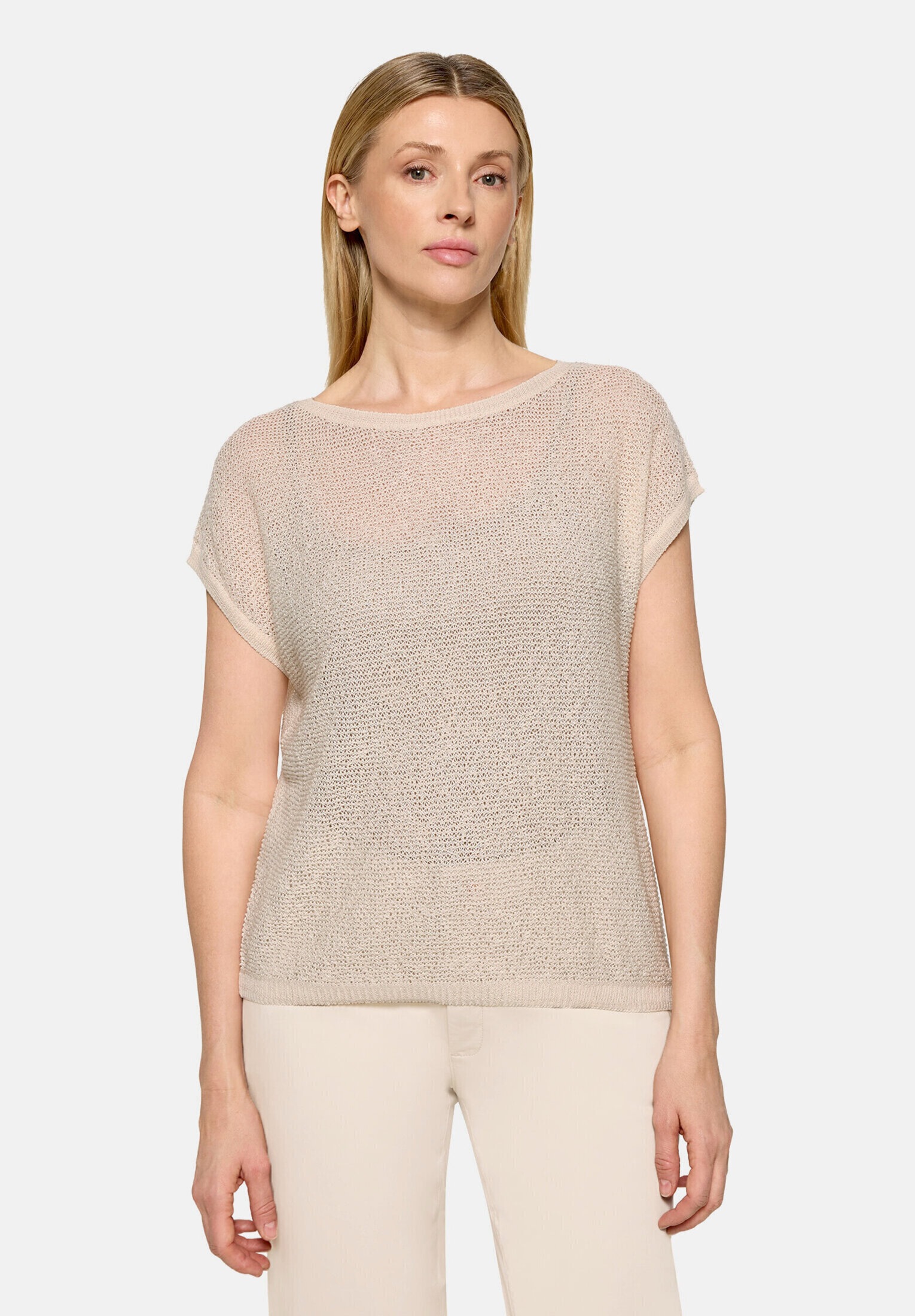 Cartoon Stricktop »Damen mit Rundhalsausschnitt«