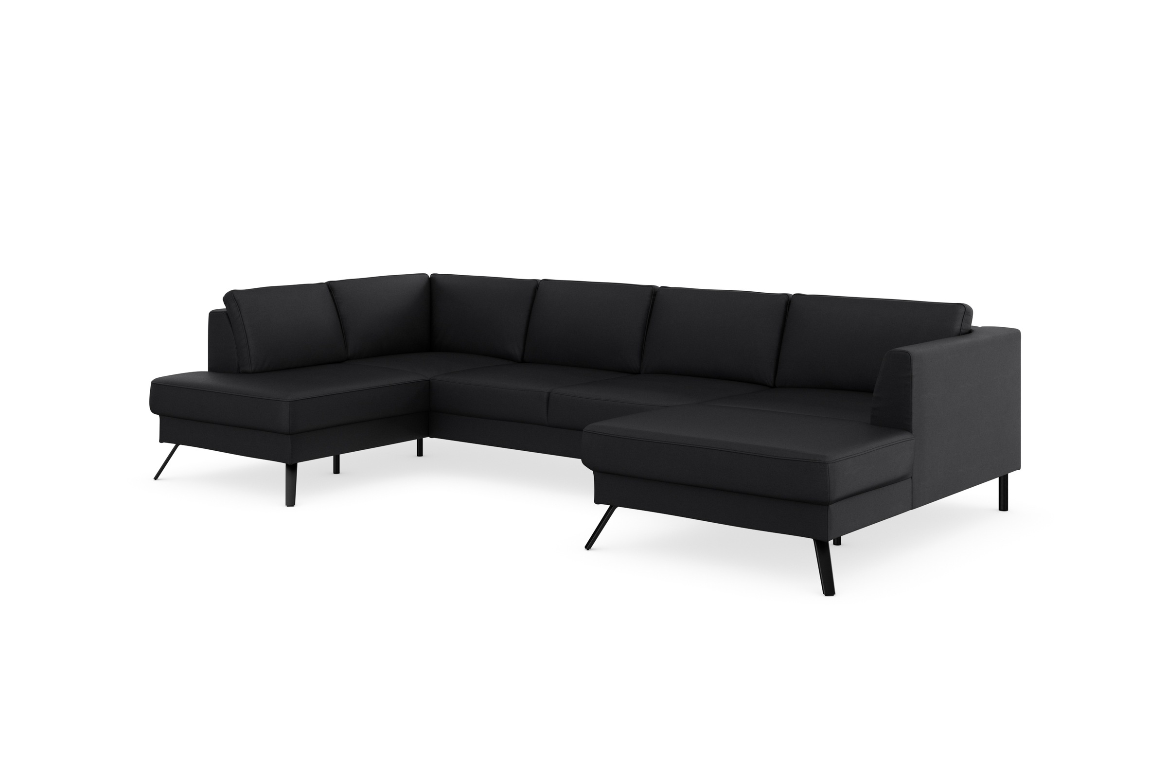 sit&more Wohnlandschaft »Lindholm U-Form«, mit Sitztiefenverstellung und Federkern