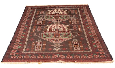 Wollteppich »Kelim - Oriental - 179 x 130 cm - braun«, rechteckig