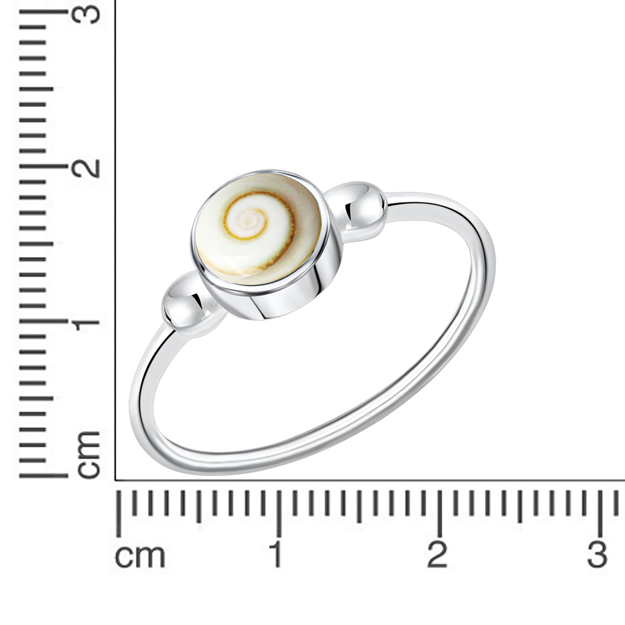 Vivance Fingerring »925/- Silber weiß mit Muschel weiß«