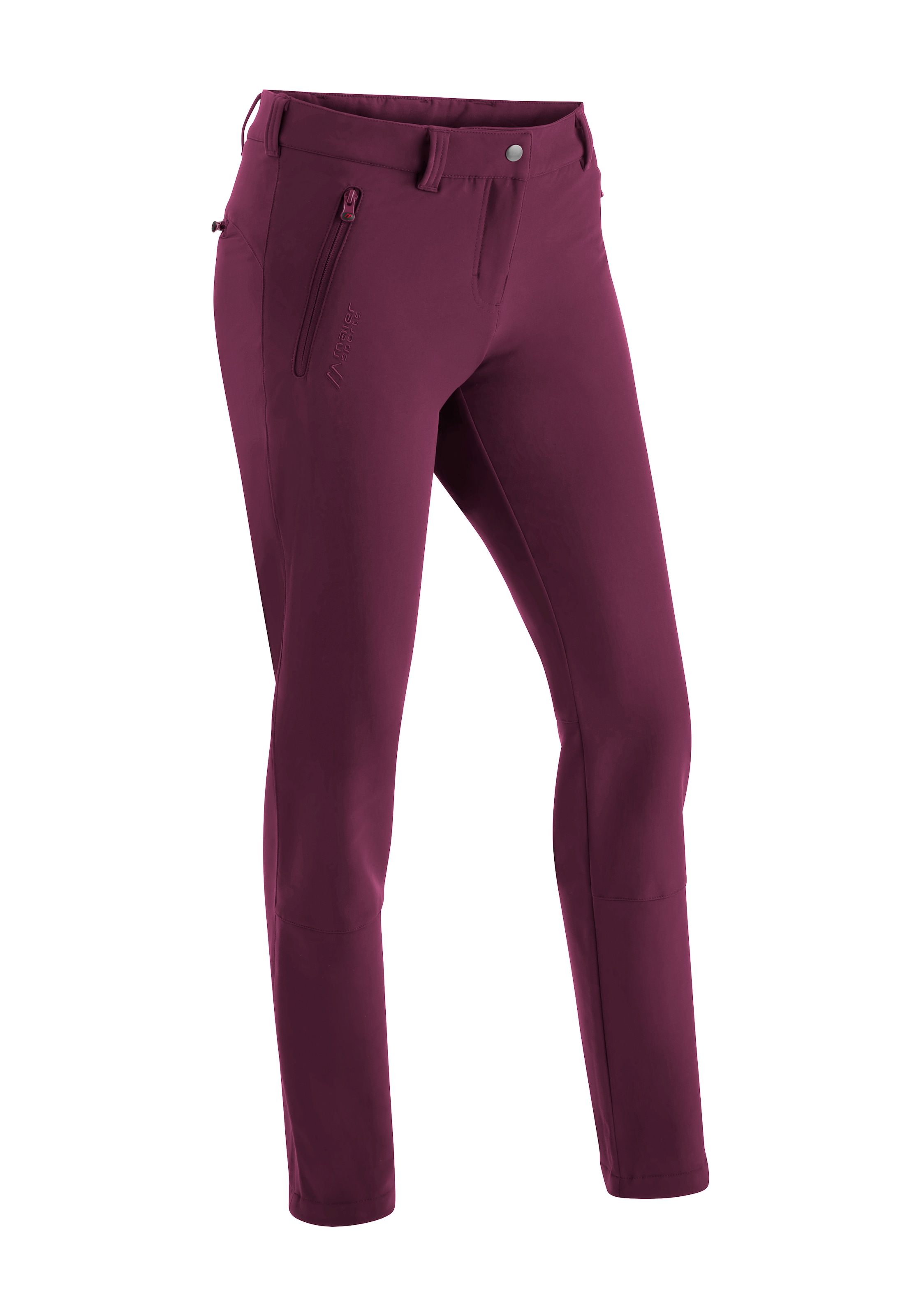 Maier Sports "Helga slim" warme Damen Outdoorhose, robuste Wanderhose, Slim Fit