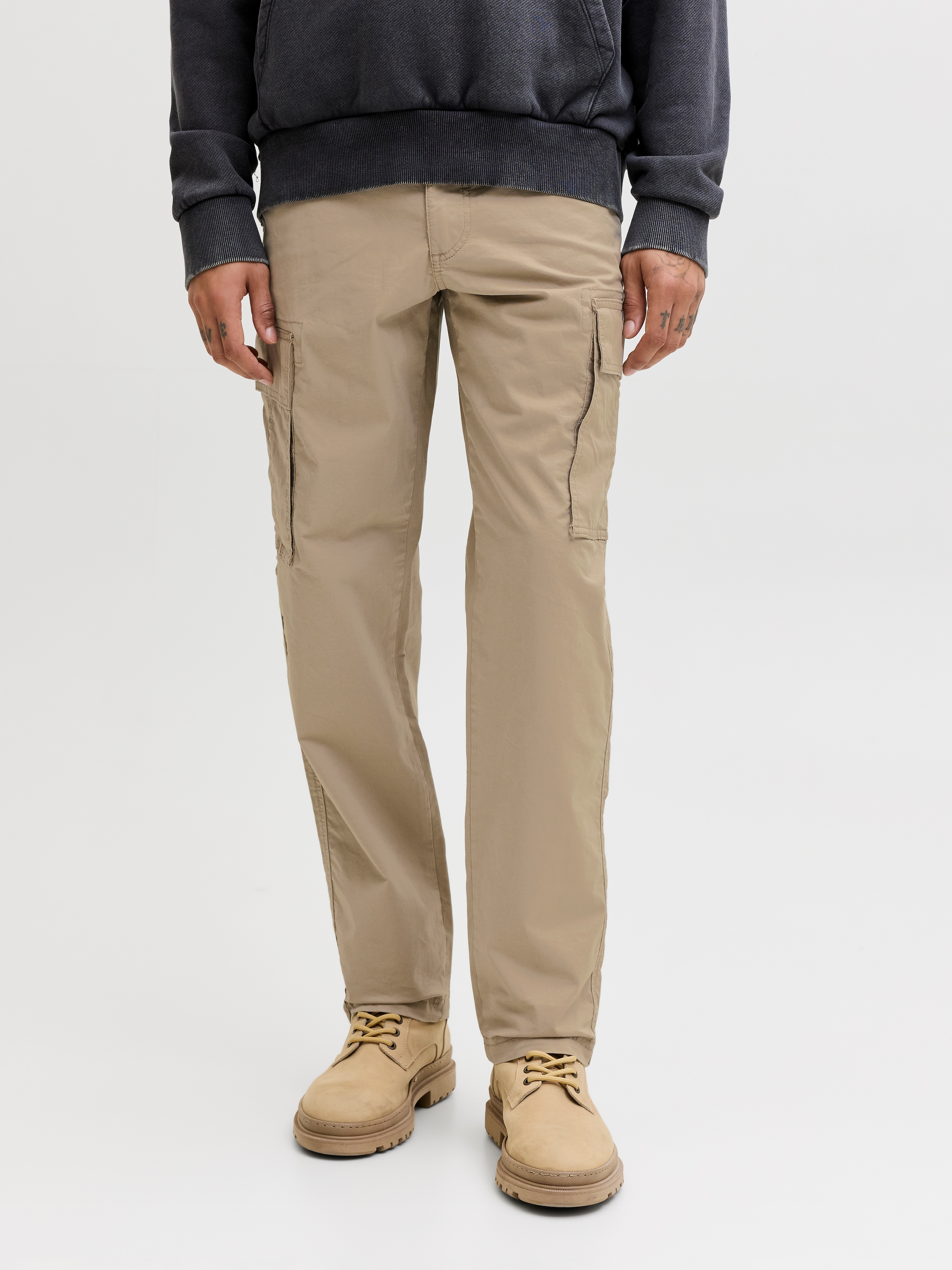 Jack & Jones Cargohose "JPSTKANE FRANK CARGO NOOS" Baumwollmischung, locker geschnitten