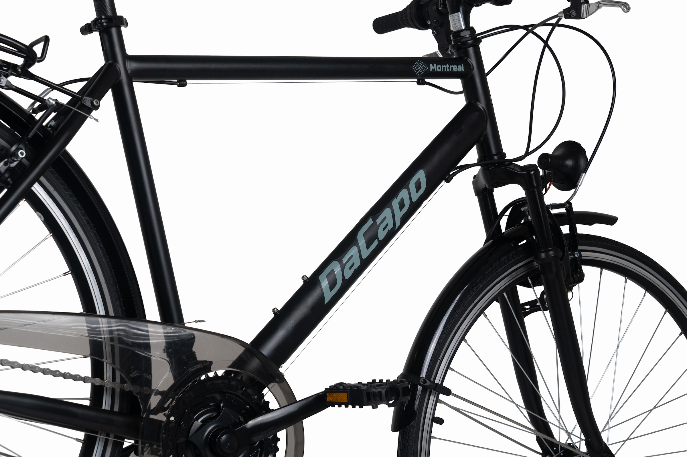 Dacapo Trekkingrad »DaCapo Trekkingrad Herren 28'' Montreal schwarz 21 Gänge RH 53 cm« 21 Gang Shimano Tourney Schaltwerk Kettenschaltung 53, 