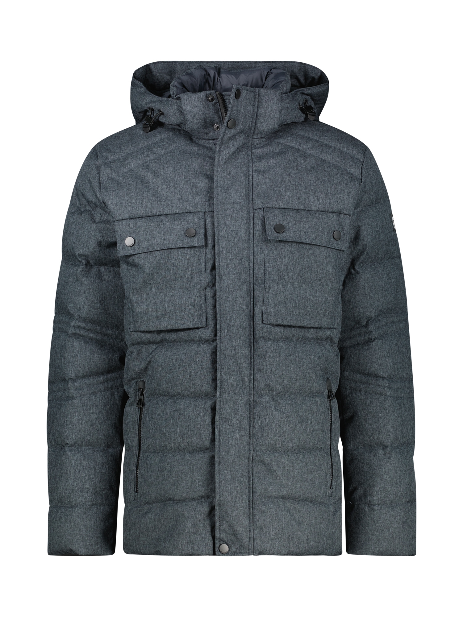 LERROS Steppjacke »LERROS Herren Fieldjacket in Woll-Optik«, mit Kapuze, Wasser- und windabweisend, atmungsaktiv