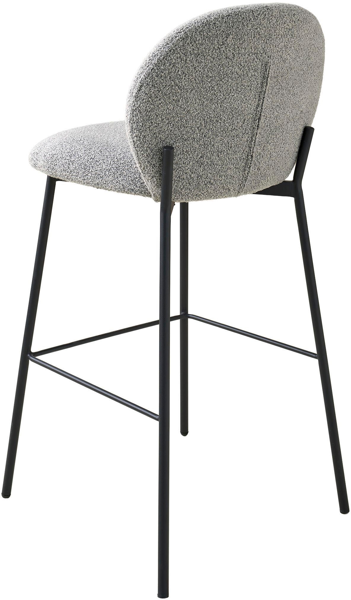 SCHÖNER WOHNEN-Kollektion 4-Fußstuhl »FORDE« (Set) 2 Stk.Bezug Bouclé, Untergestell Metall pulverbeschichtet