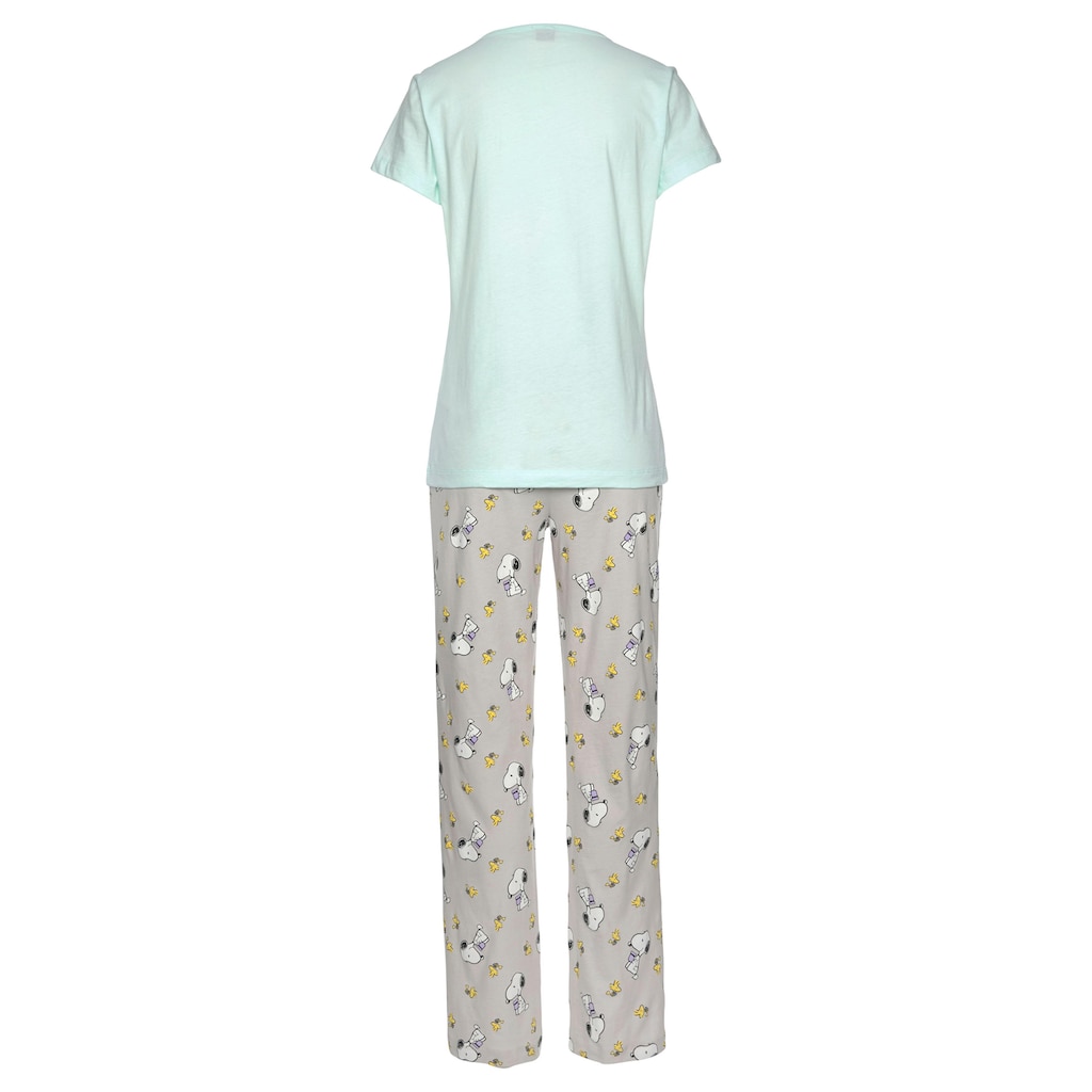 Peanuts Pyjama, (2 tlg.), mit Snoopy und Woodstock Druck