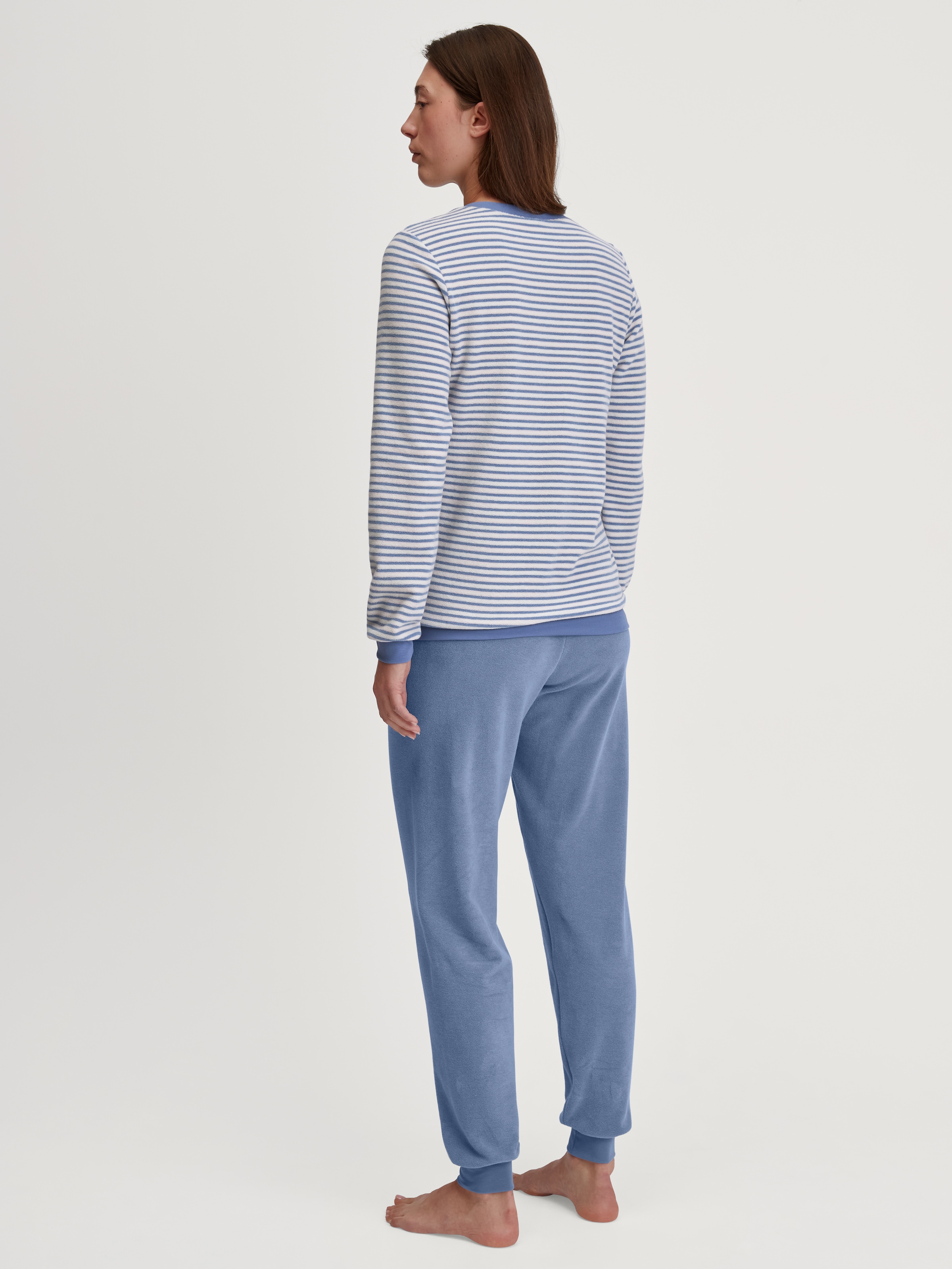 CALIDA »Soft Dreams« 2 tlg. Ringel-Design, warm, weich, Frottee-Qualität, Cotton-Mix