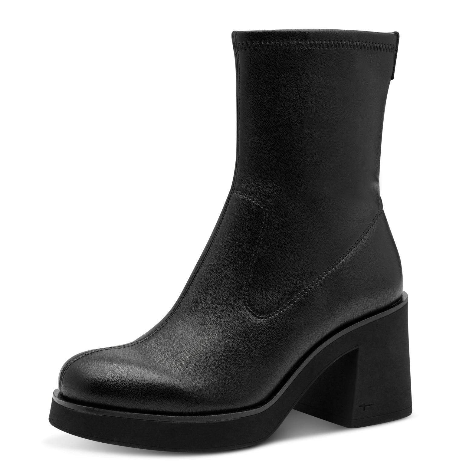 Tamaris Stiefelette, Blockabsatz, Partyschuh in veganer Verarbeitung günstig online kaufen