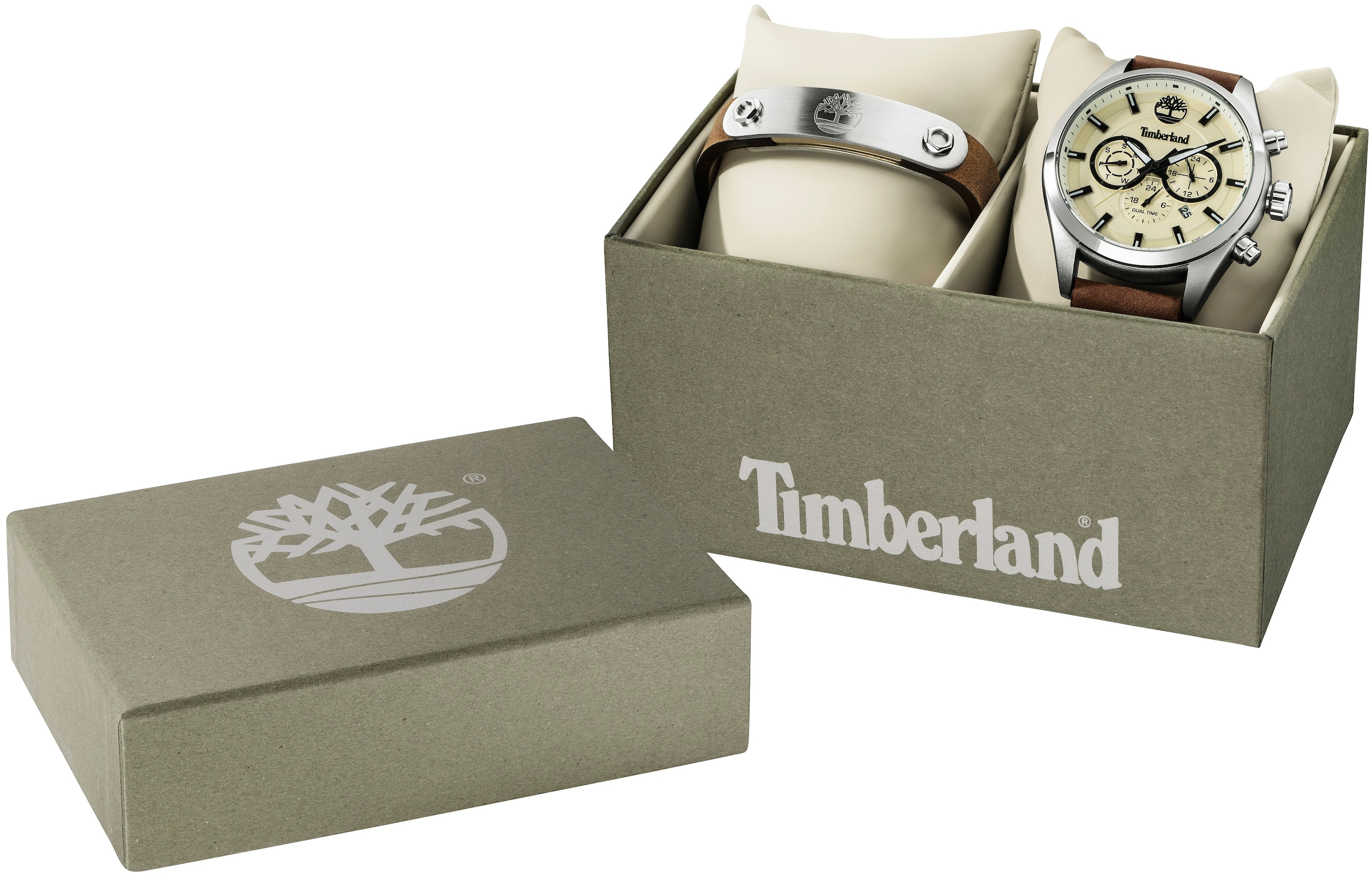Timberland Multifunktionsuhr »ASHMONT-SET, BAUR | 2 bestellen mit (Set, Schmuck-Armband) Uhr TBL.ASHM.SET.20«, tlg
