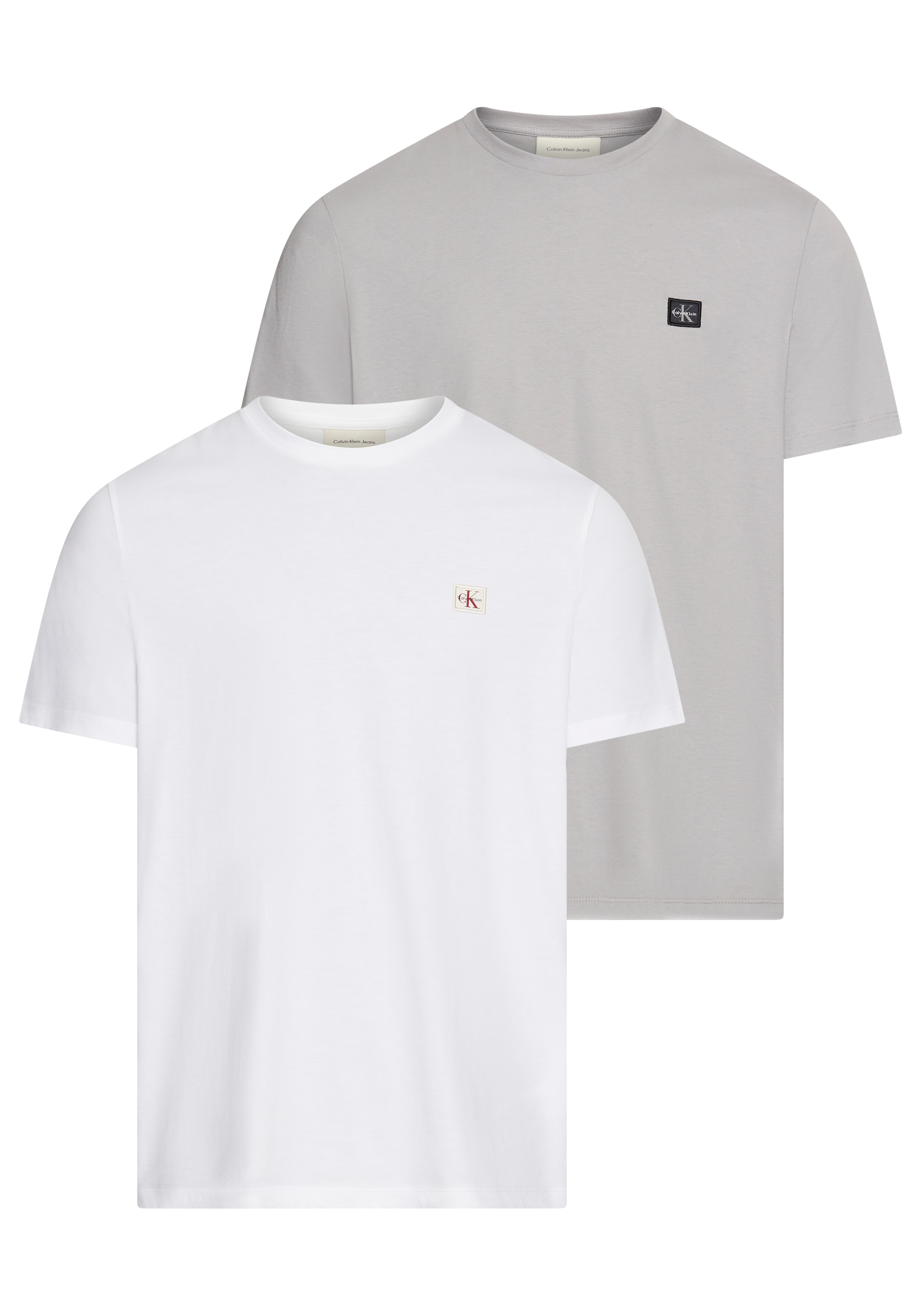 Calvin Klein Jeans T-Shirt "SS BADGE TEE 2 PACK" Packung, 2er-Pack, 2 Stk. günstig online kaufen