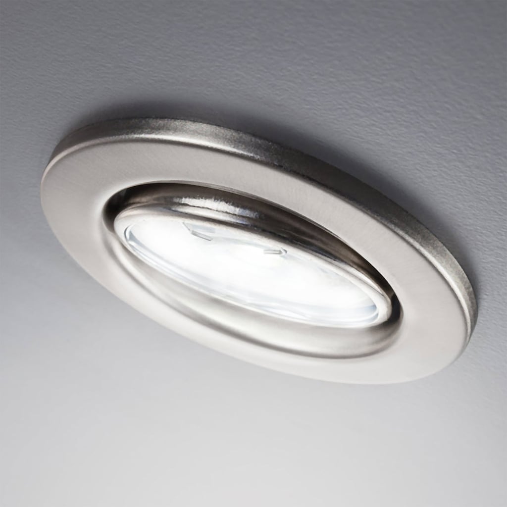 B.K.Licht LED Einbauleuchte »Layna«, 6er-Set, inkl. GU10 LED-Leuchtmittel, Leuchtenkopf schwenkbar