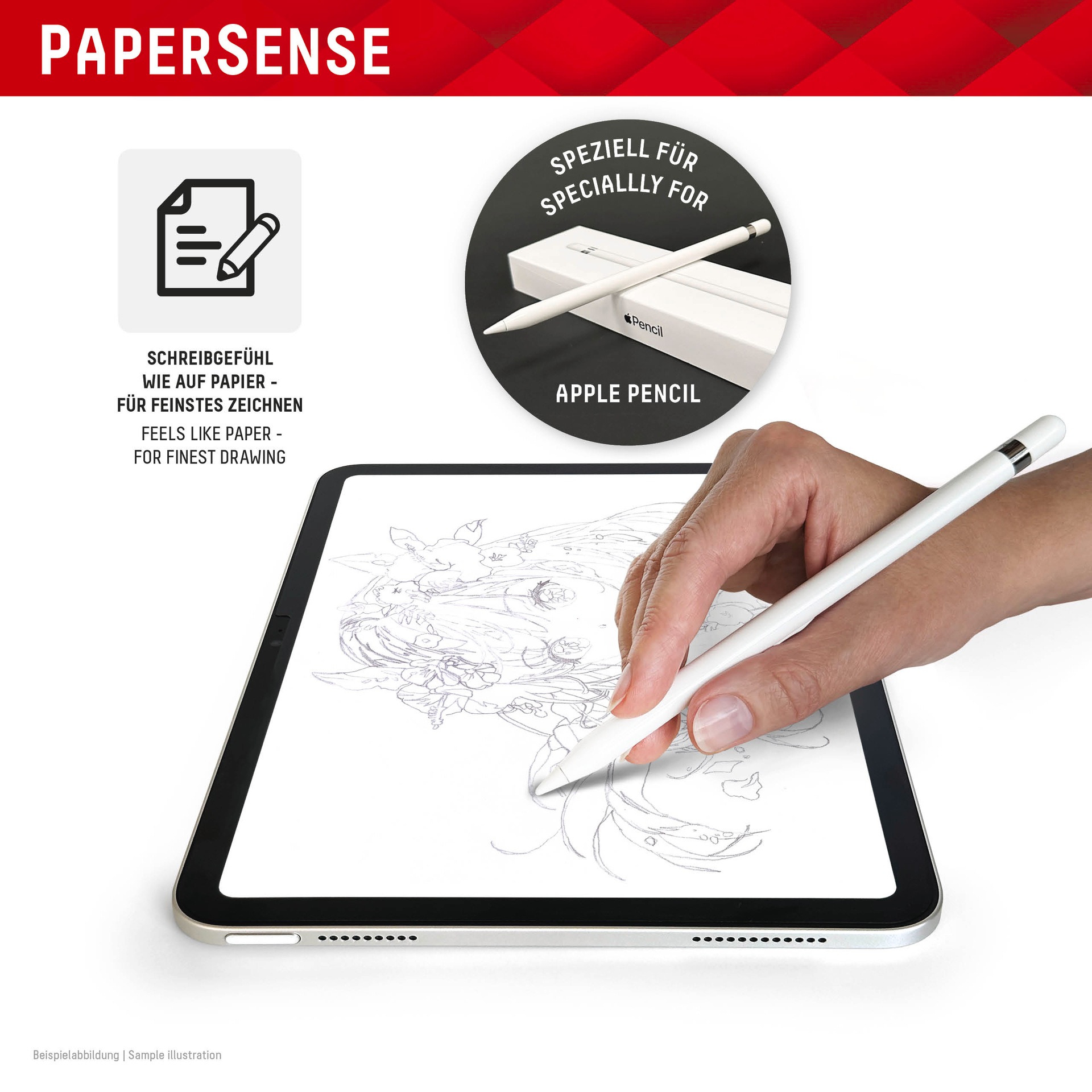 Displex Displayschutzglas »Tablet PaperSense« für Apple iPad Pro 11 2024;Apple iPad Pro 11 2025 Schutzfolie, Bildschirmschutz, wiederablösbar