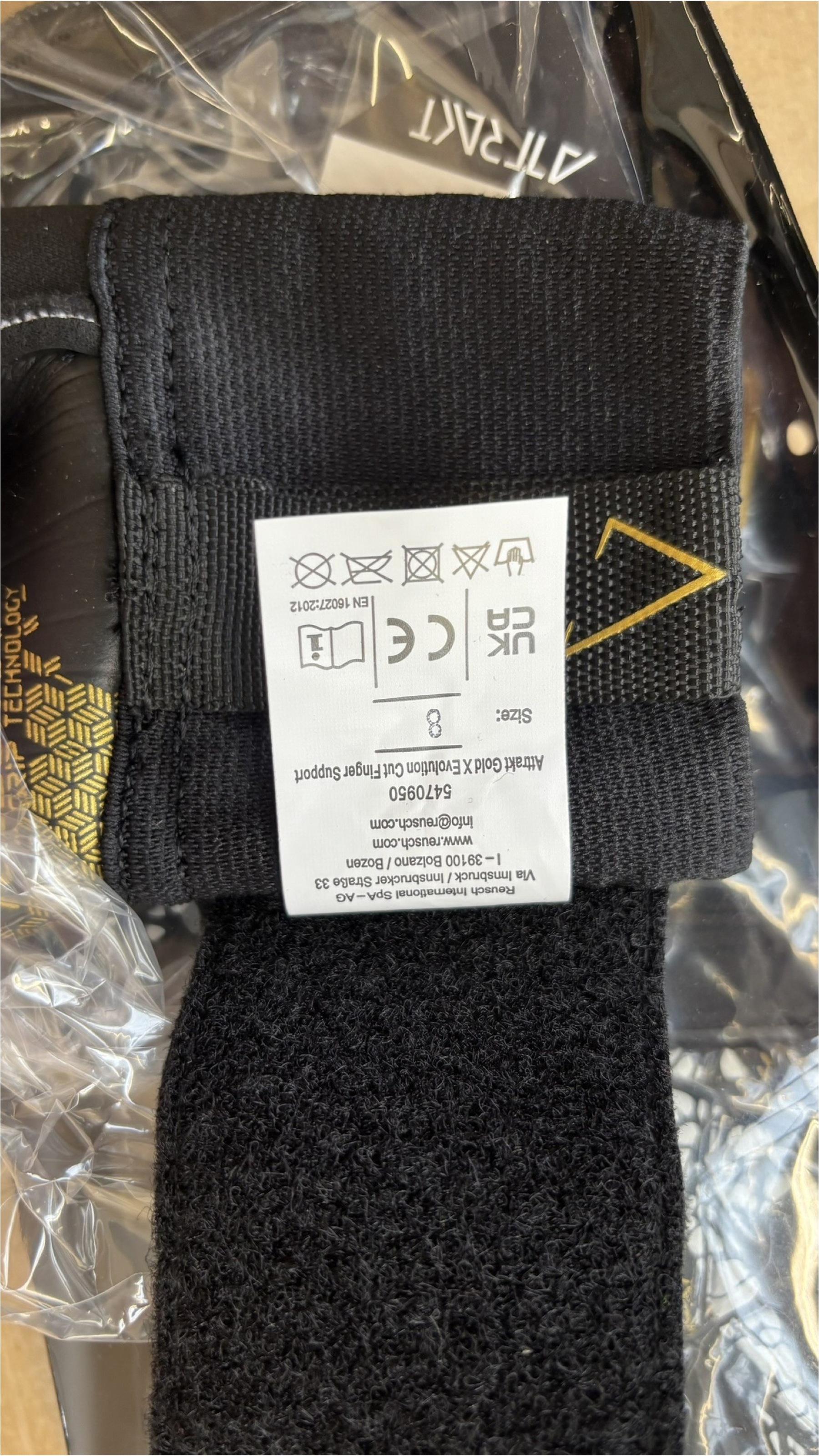 Reusch Torwarthandschuhe »Attrakt Gold X Evolution Cut« Finger Support mit Evolution Cut