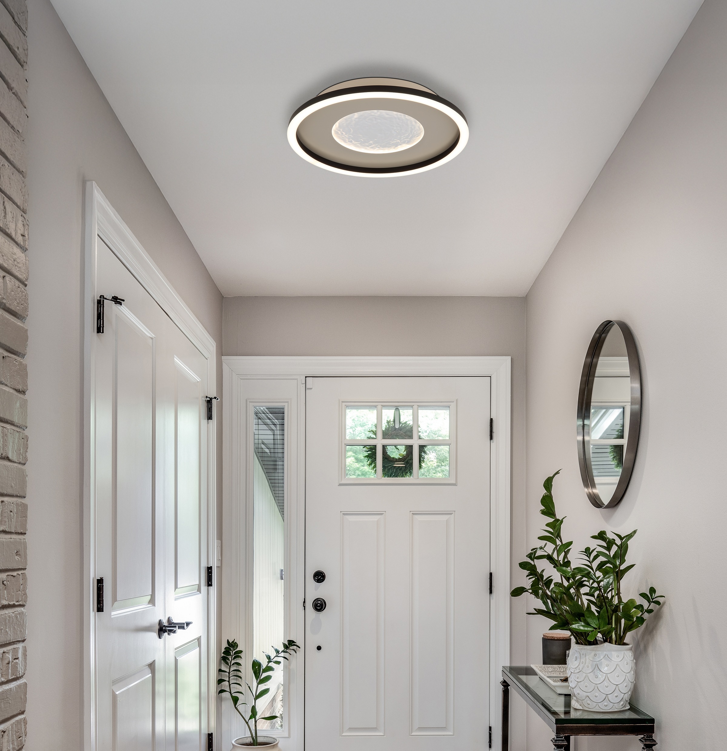 GLOBO LIGHTING LED Deckenleuchte »WILEY«, Leuchtmittel LED-Modul | LED fest integriert, Deckenlampe/rund/Wohnzimmer/Schlafzimmer/modern