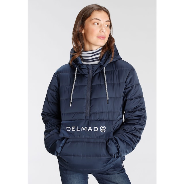 ---NEUE BAUR | mit mit MARKE! der Kapuze, kaufen online Logoprint auf Steppjacke, DELMAO Taschenklappe