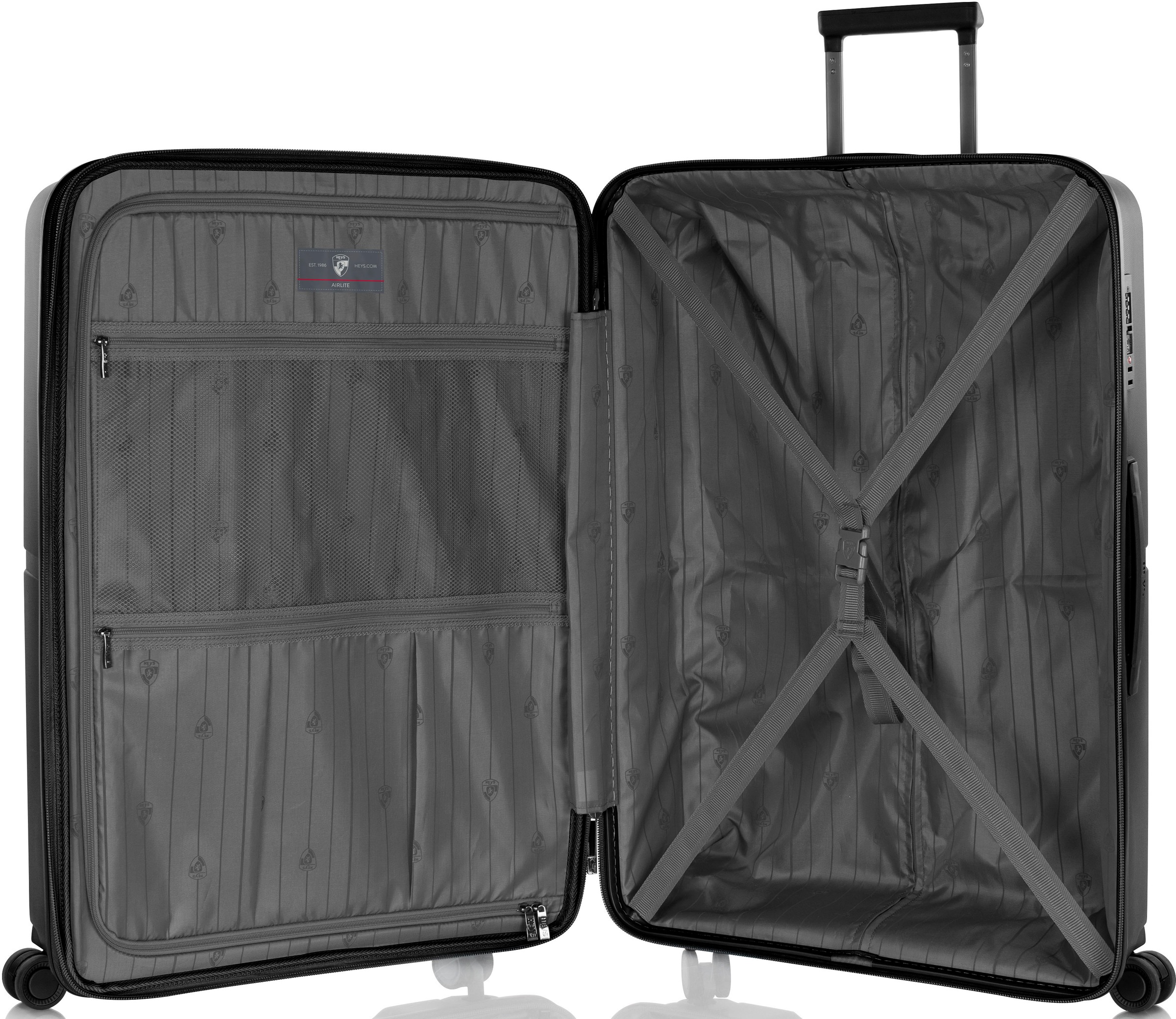 Heys Hartschalen-Trolley »AirLite, verschiedene Größen und Farben«, 4 Rollen, Heys x Joachim Llambi Hartschalen-Koffer TSA Schloss