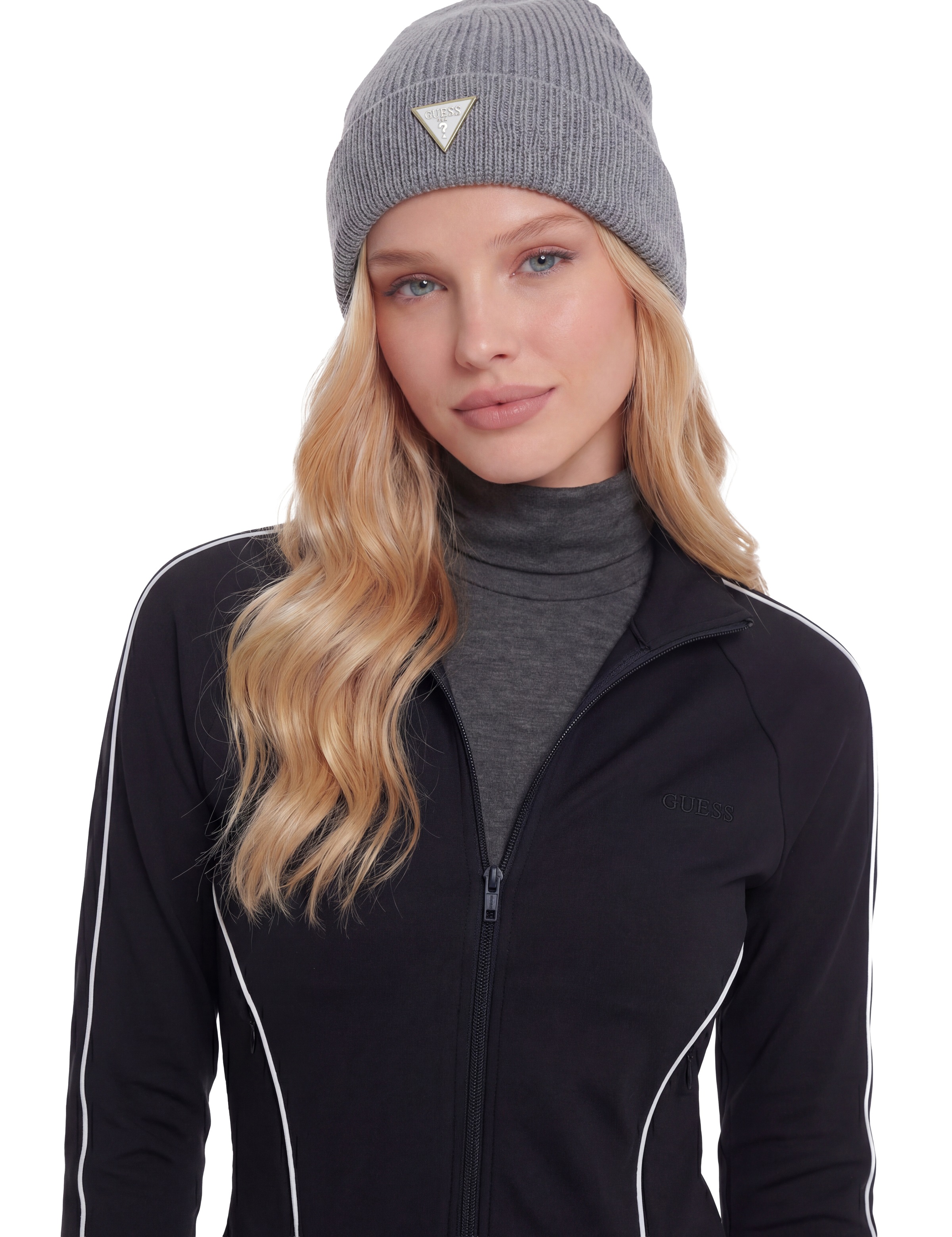Guess Damen Grau Mütze Am9584 Pol01 - Bild 2