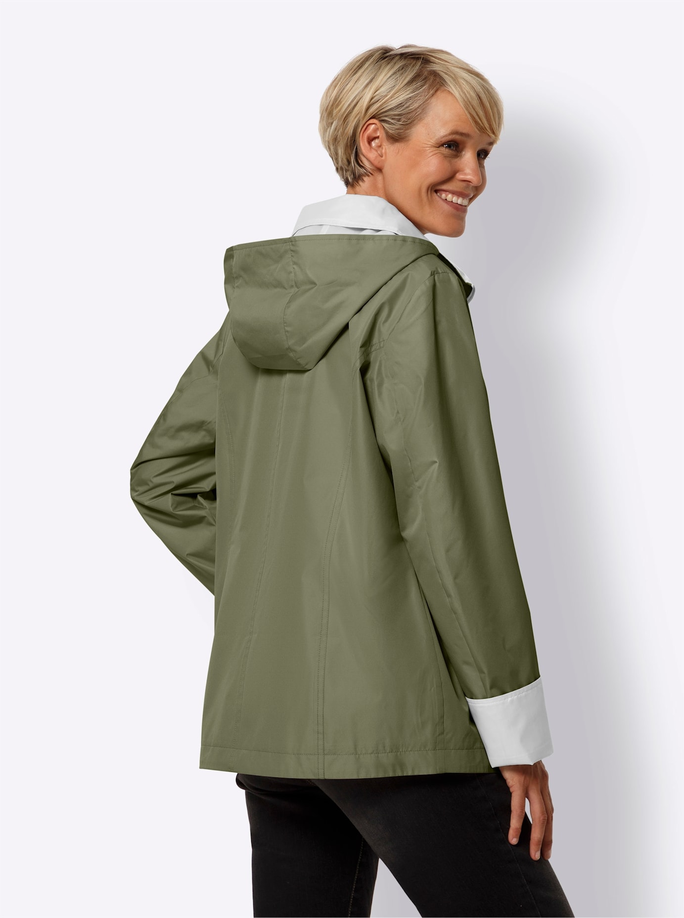 Classic Basics Langjacke, mit Kapuze