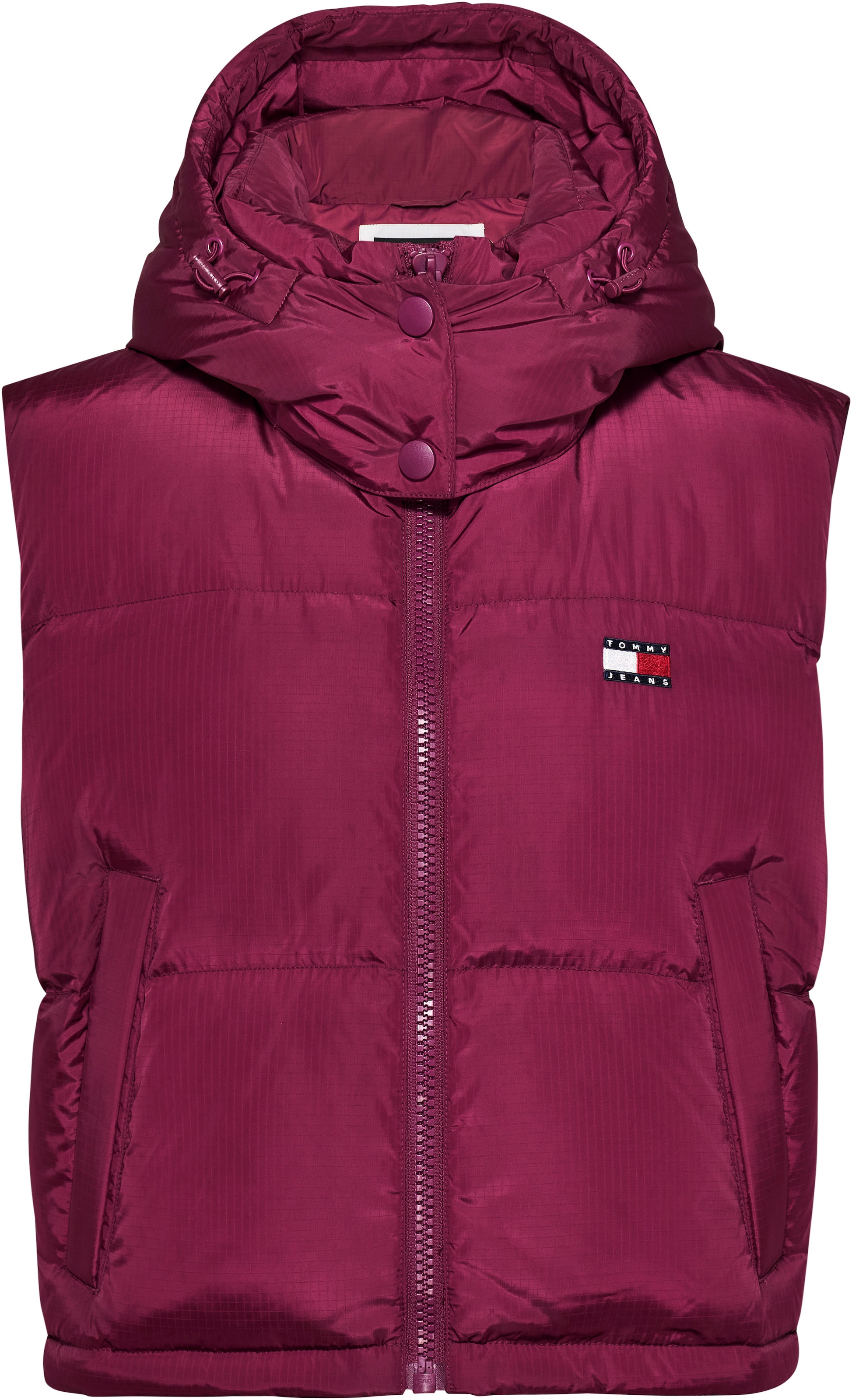 Tommy Jeans Steppweste »TJW CRP ALASKA PUFFER VEST«, in modischer Cropped Form, Puffer