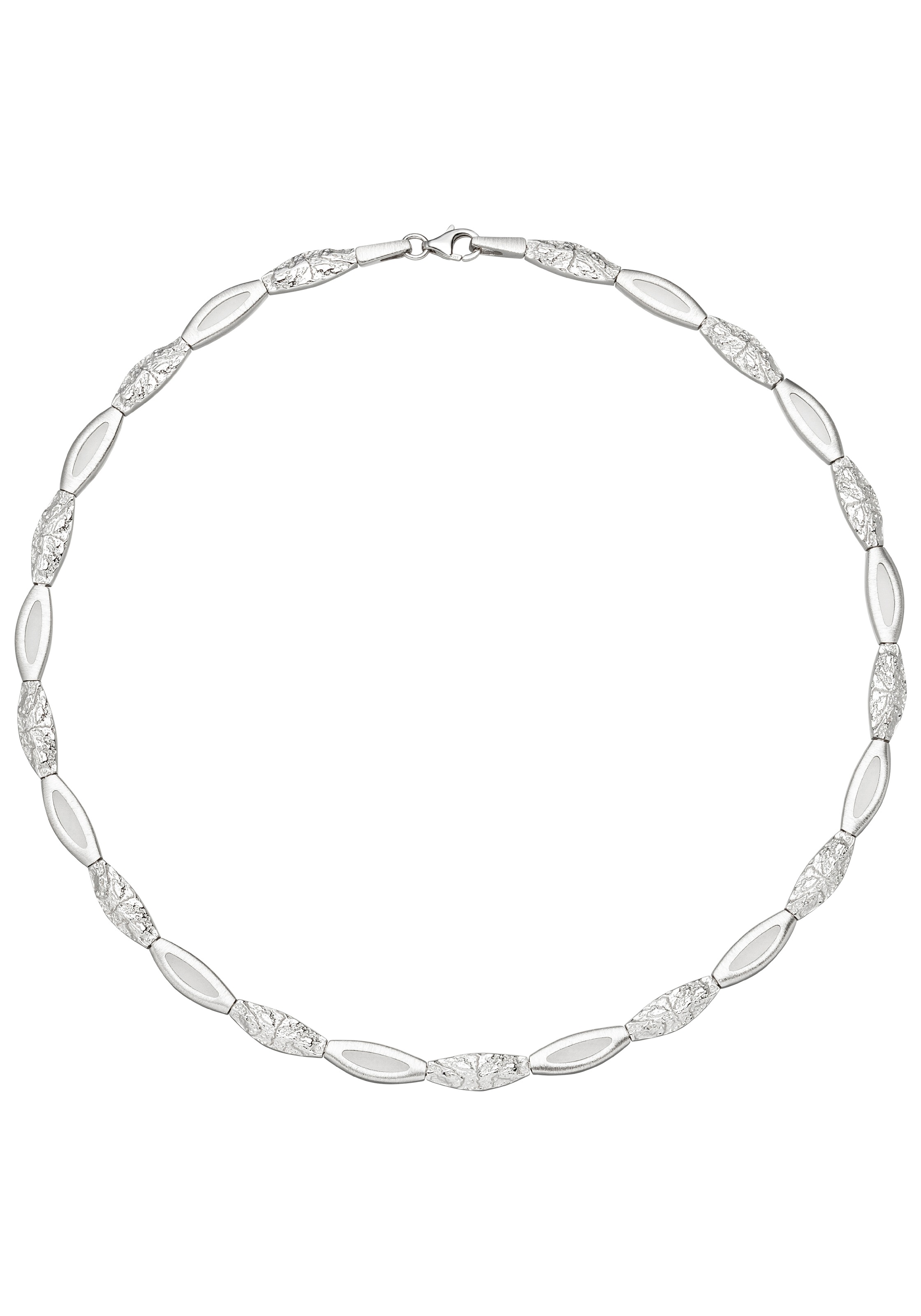 JOBO Collier 925 Silber gehämmert 45 cm