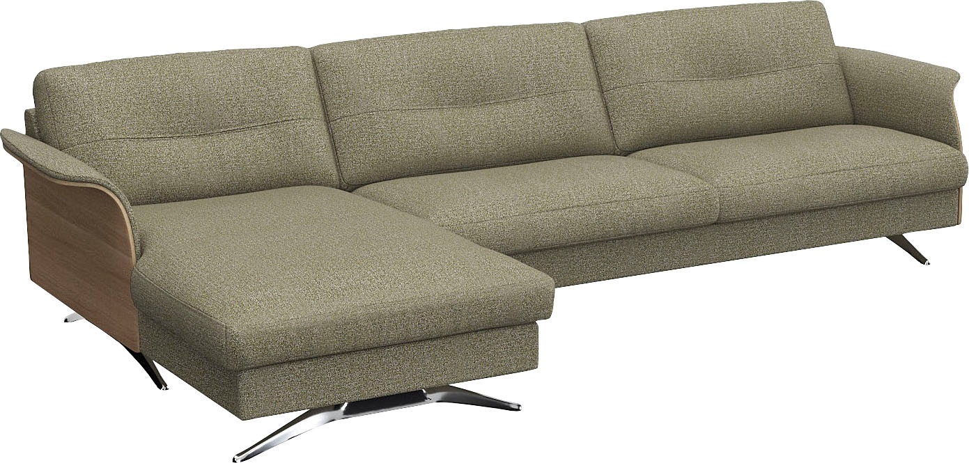 FLEXLUX Ecksofa "Glow, super bequem durch hochwertigem Sitzaufbau mit Feder günstig online kaufen