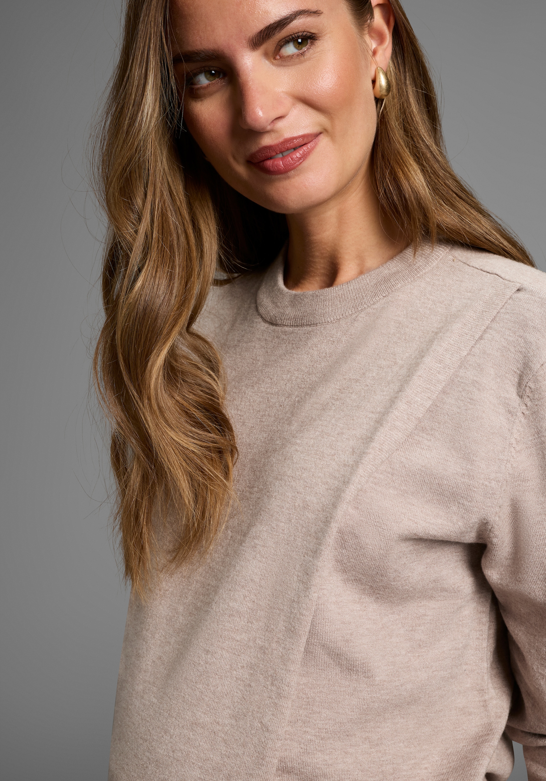 Neun Monate Umstandspullover »Pullover für Schwangerschaft und Stillzeit«, Umstands-Pullover mit praktischer Öffnung