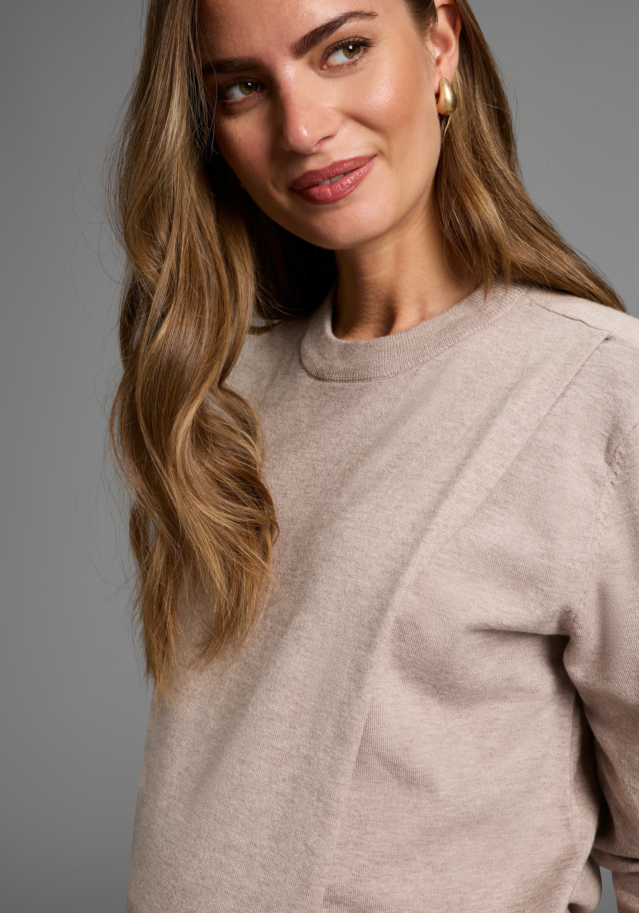 Thumbnail - Neun Monate Strickpullover "Pullover für Schwangerschaft und Stillzeit", Umstands-Pullover mit praktischer Öffnung zum S...