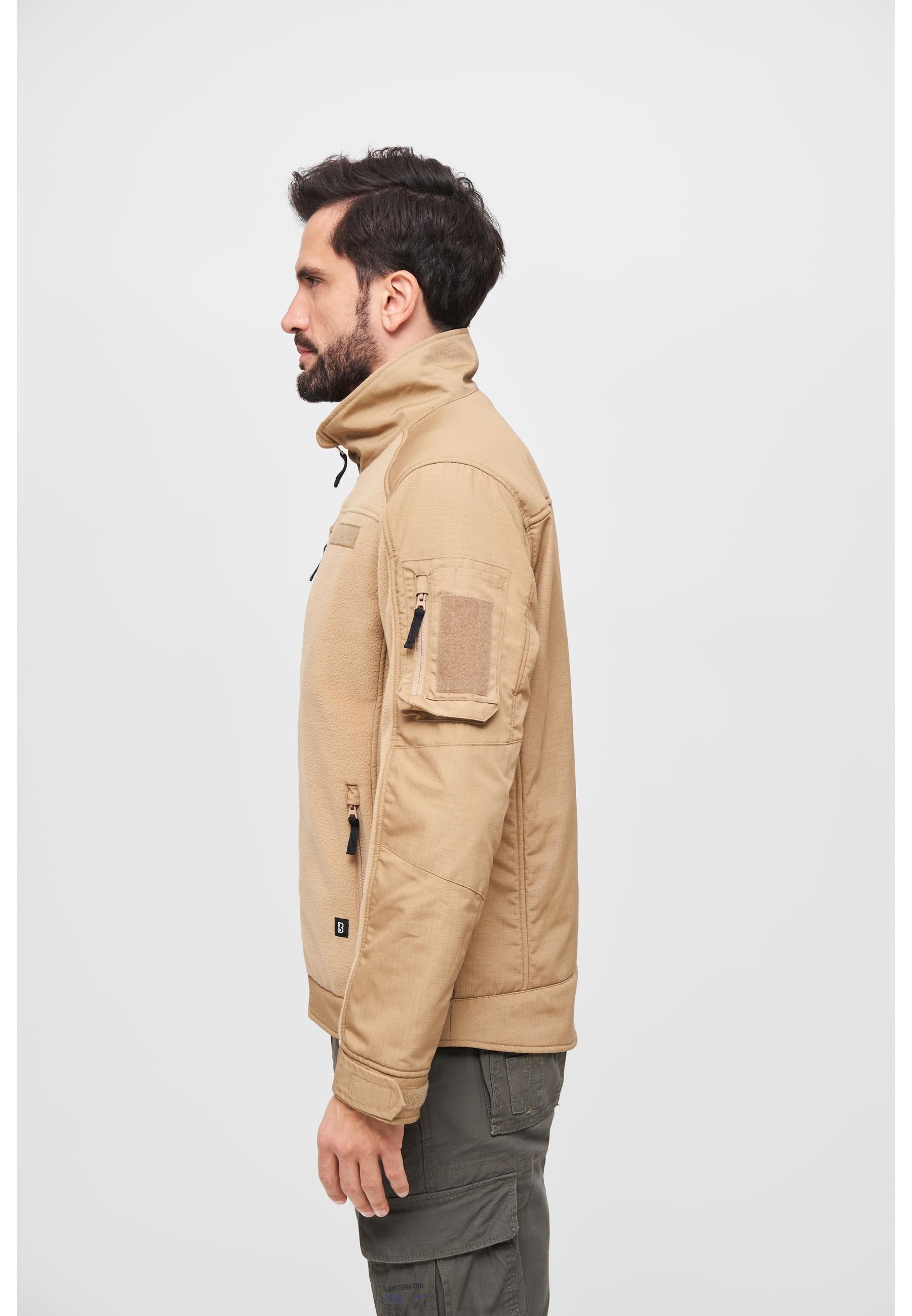 Brandit Allwetterjacke »Brandit Herren Fleecejacket Ripstop«, (1 St.), ohne Kapuze