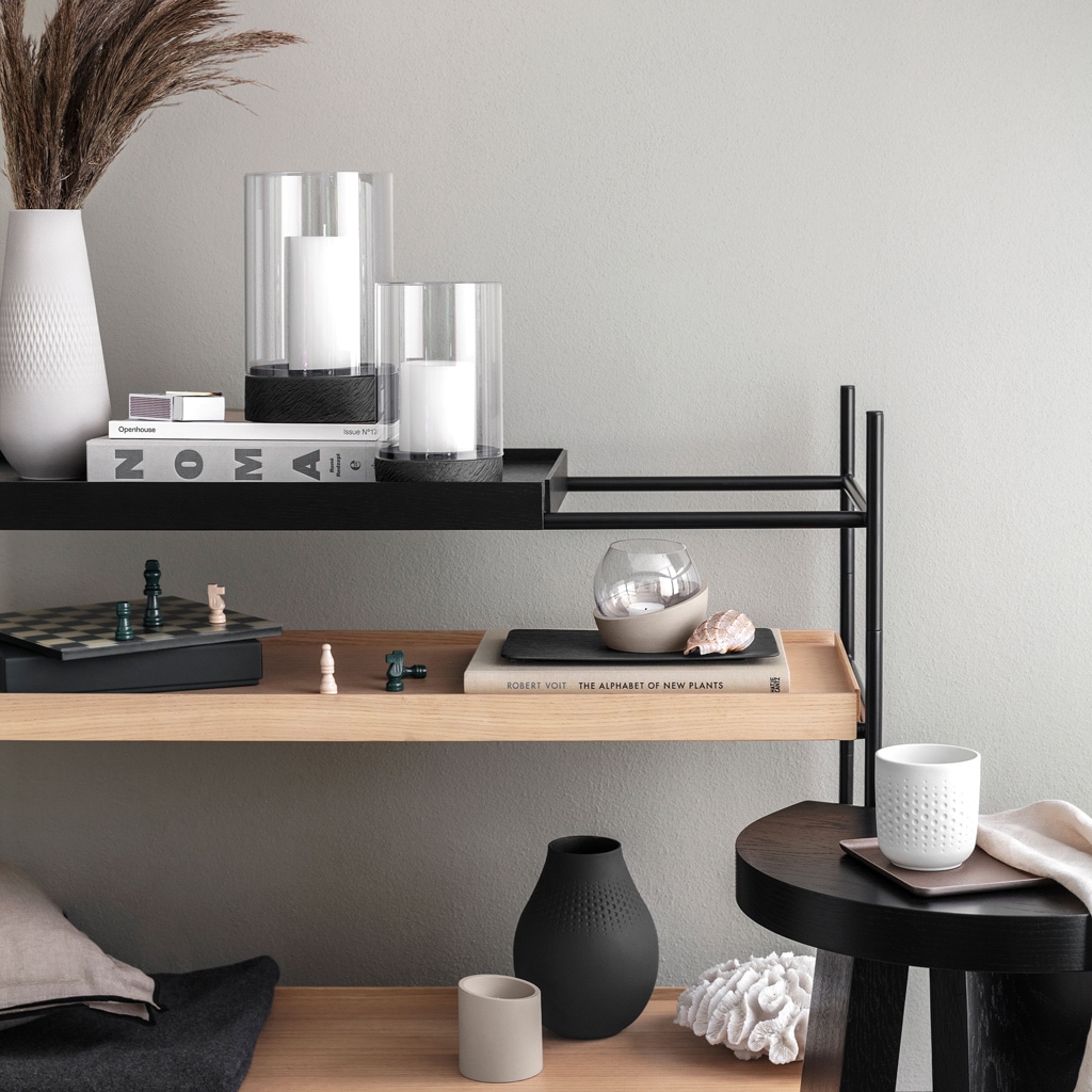 Villeroy & Boch Windlicht »Windlicht Manufacture Rock Home 25 cm schwarz«