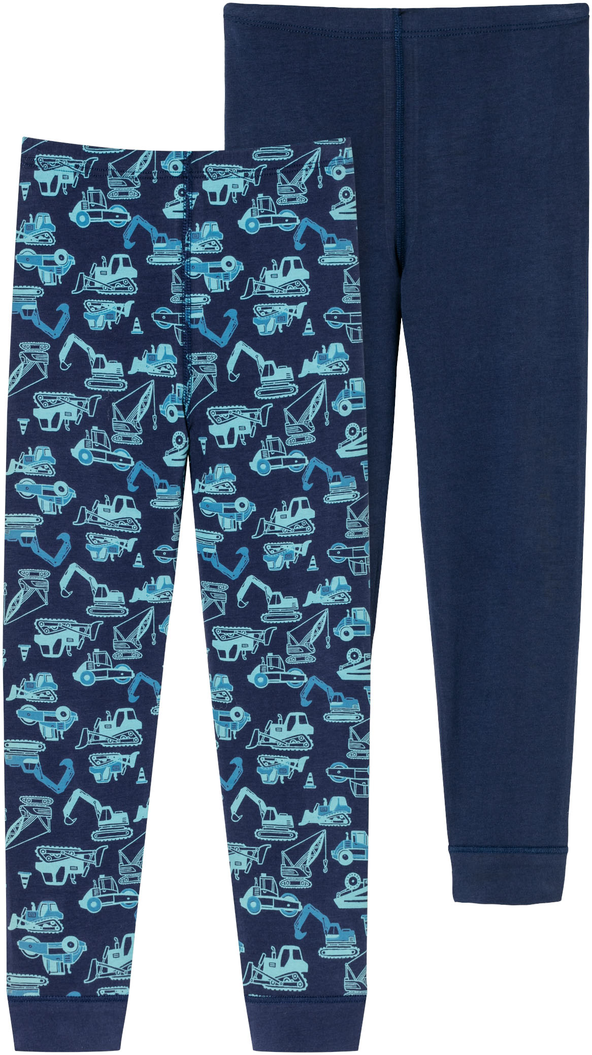 SCHIESSER Jungen Lange Unterhose "95/5", Gr. 98, bunt, Single Jersey, Obermaterial: 95% Baumwolle, 5% Elasthan, gemustert, unifarben, Unterhosen, mit