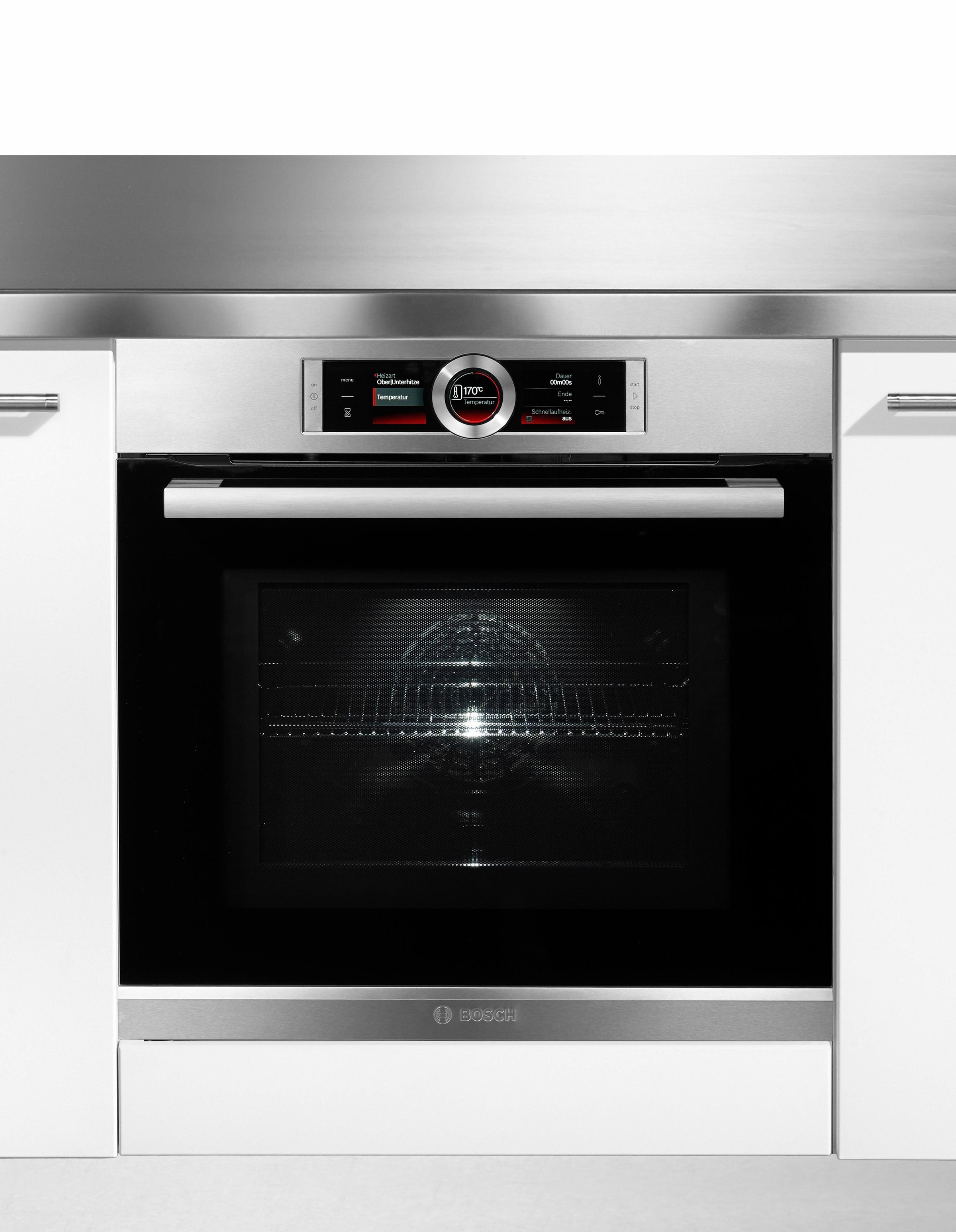 BOSCH Backofen mit Mikrowelle HMG6764S1 Serie 8 mit Vollauszug