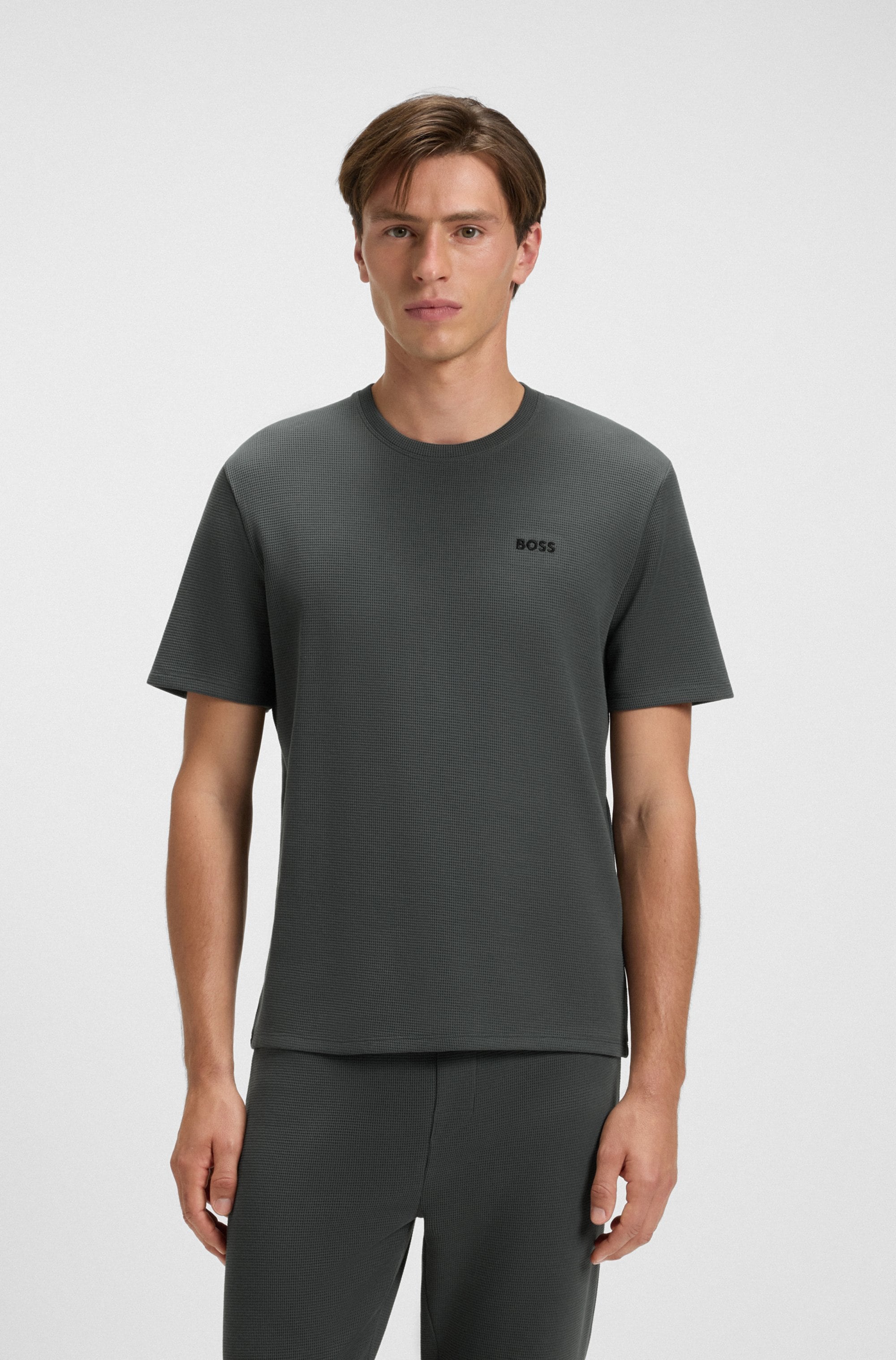 BOSS Pyjamaoberteil "Waffle T-Shirt" günstig online kaufen