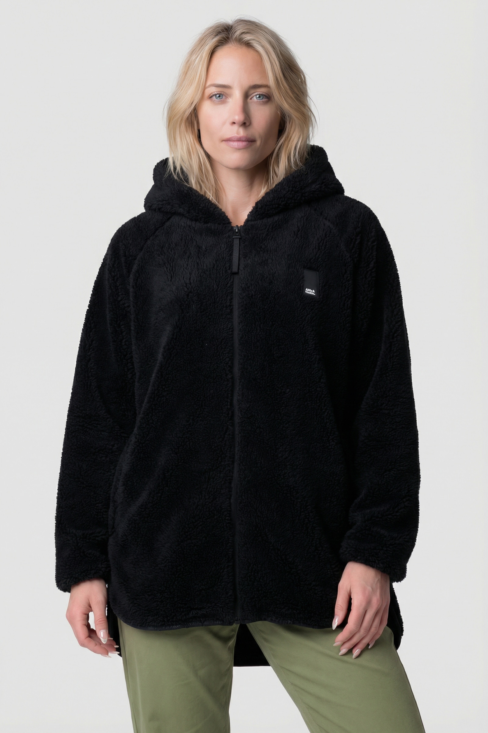 Alife & Kickin Sweatjacke »Damen DominiqueAK T Übergangsjacke, Jacke« leichte Kuschel-Jacke mit Stehkragen und Rei§verschluss