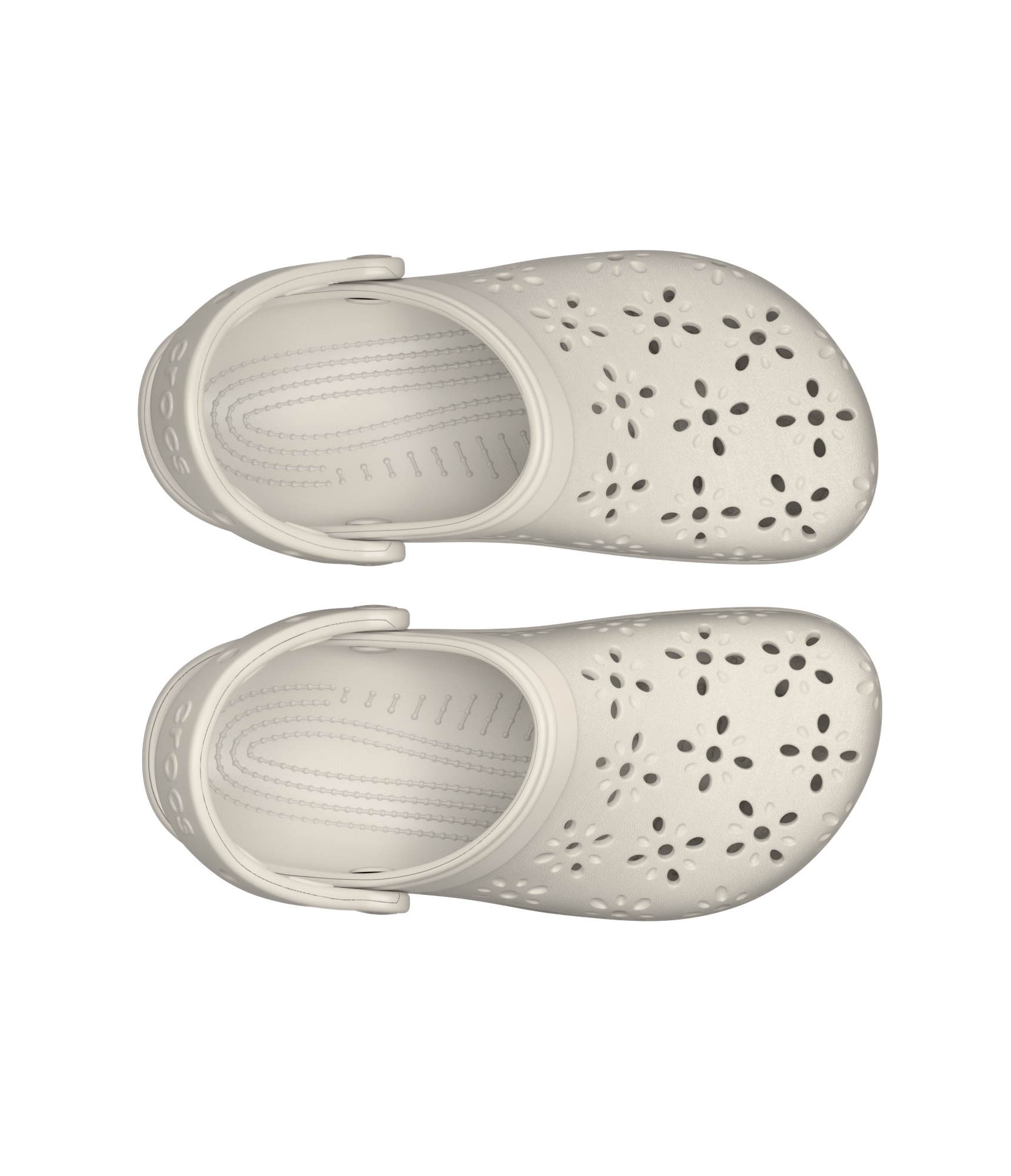 Crocs Clog »Classic Floral Cut Out Clog«, Sandale, Sommerschuh, Loafer mit Lüftungsöffnungen in Blütenstruktur