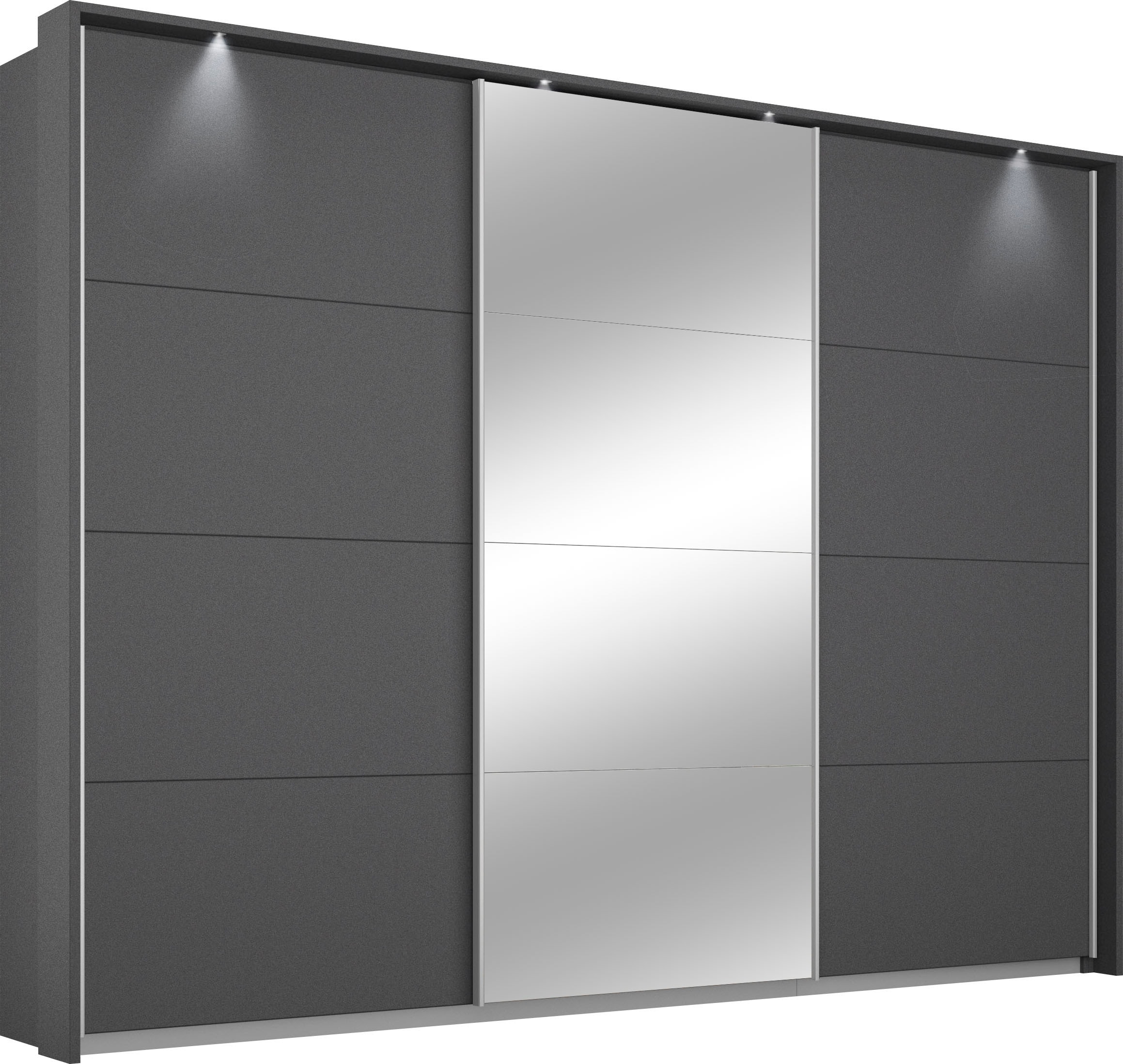 OTTO home Kleiderschrank "Kleiderschrank Schrank Garderobe Wäscheschrank TOMA mit Passepartout" Breiten 211/278/323/368 cm, Höhen 214/233 cm inkl. Passepartout, inkl. Regaleinsatz sowie zusätzlichen Einlegeböden MADE IN GERMANY