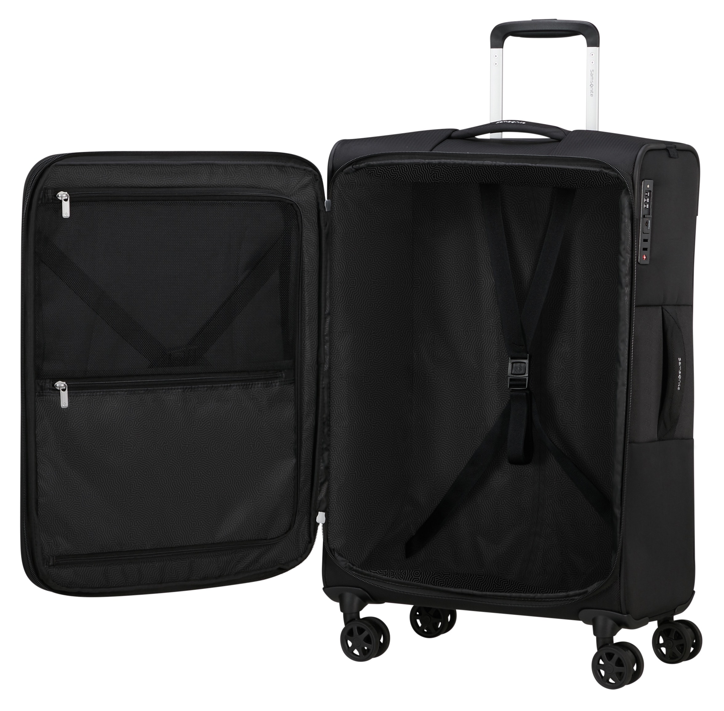 Samsonite Weichgepäck-Trolley »URBIFY, verschiedene Größen«, 4 Rollen, Koffer Reisegepäck Weichgepäckkoffer Volumenerweiterung