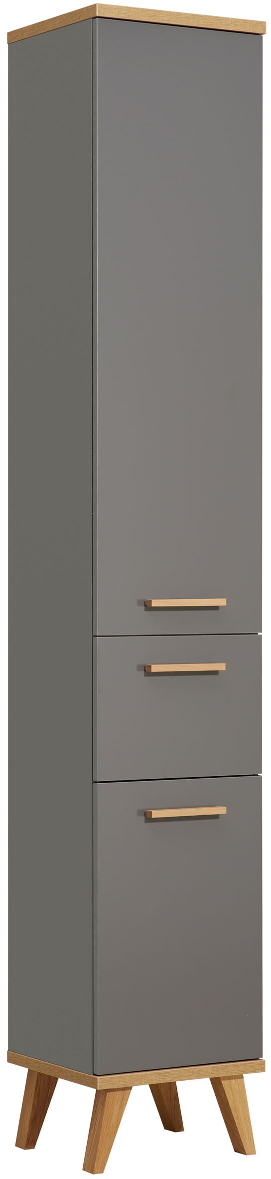 Saphir Hochschrank "mit Türdämpfer und 3 Glaseinlegeböden"
