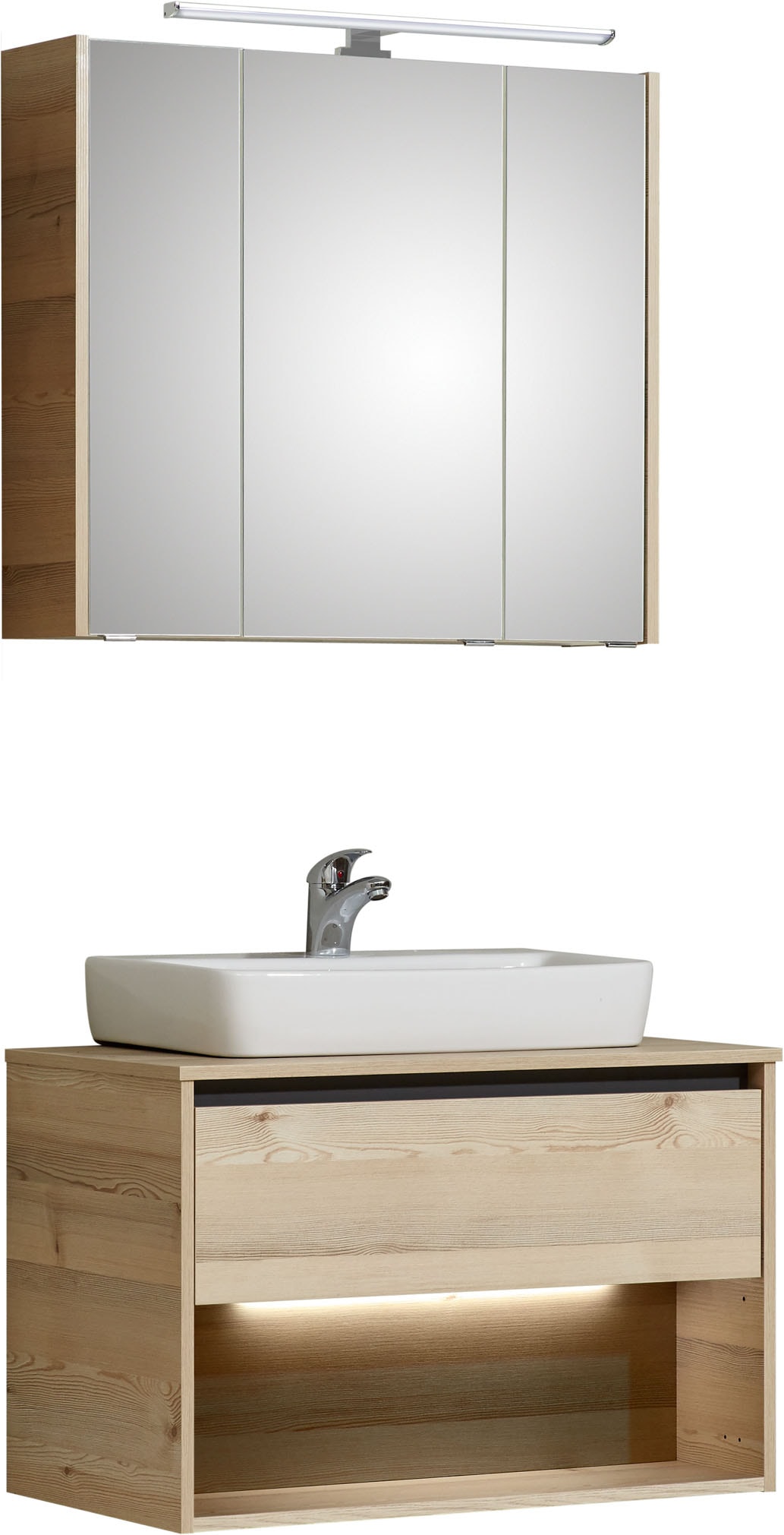 Saphir Badmöbel-Set "4-teilig, mit Soft-Close Türen" 4 Stk. tlg.