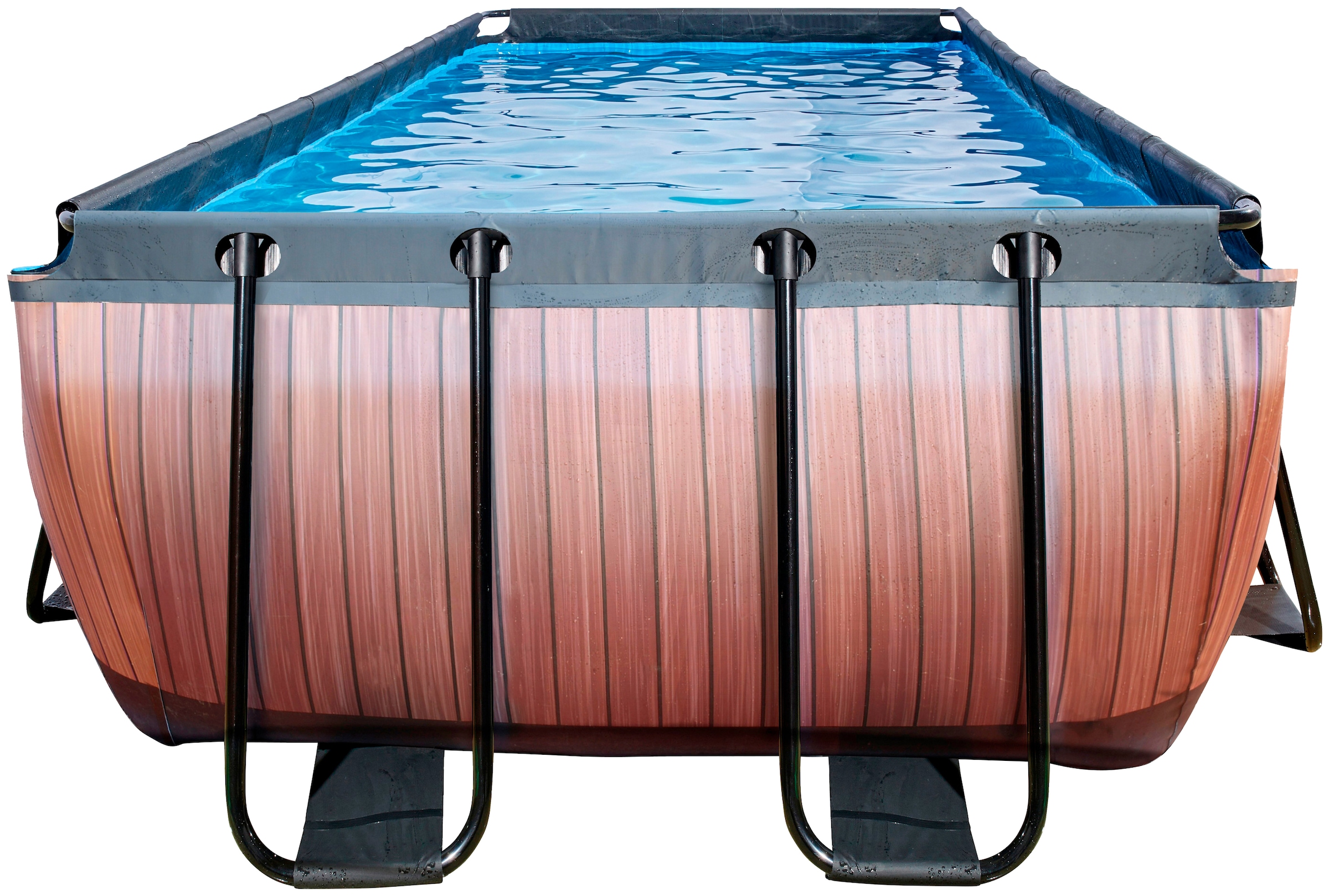 EXIT Framepool »inkl. Sicherheitsleiter und Kartuschenfilterpumpe«, (Set, 3 tlg.), BxLxH: 250x540x122 cm