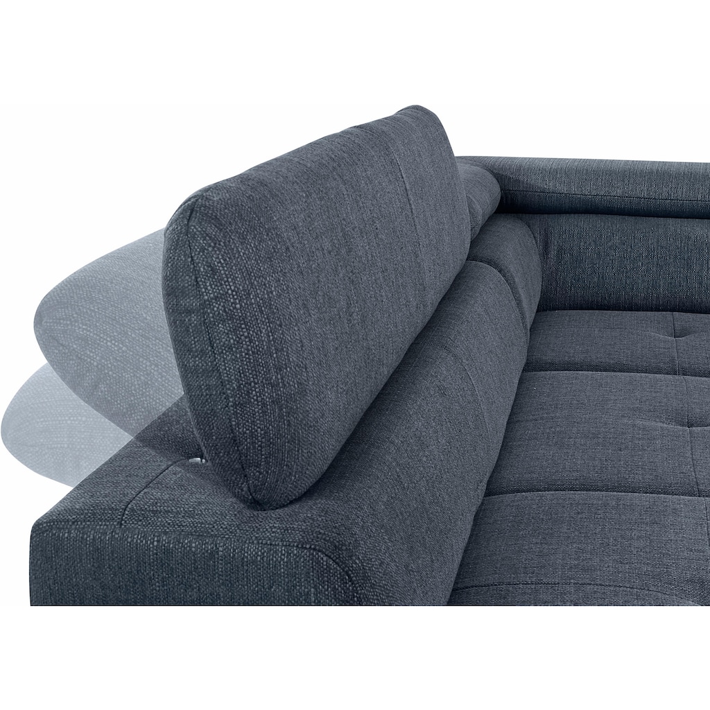 exxpo - sofa fashion Ecksofa »Vinci, L-Form«, wahlweise mit Bettfunktion