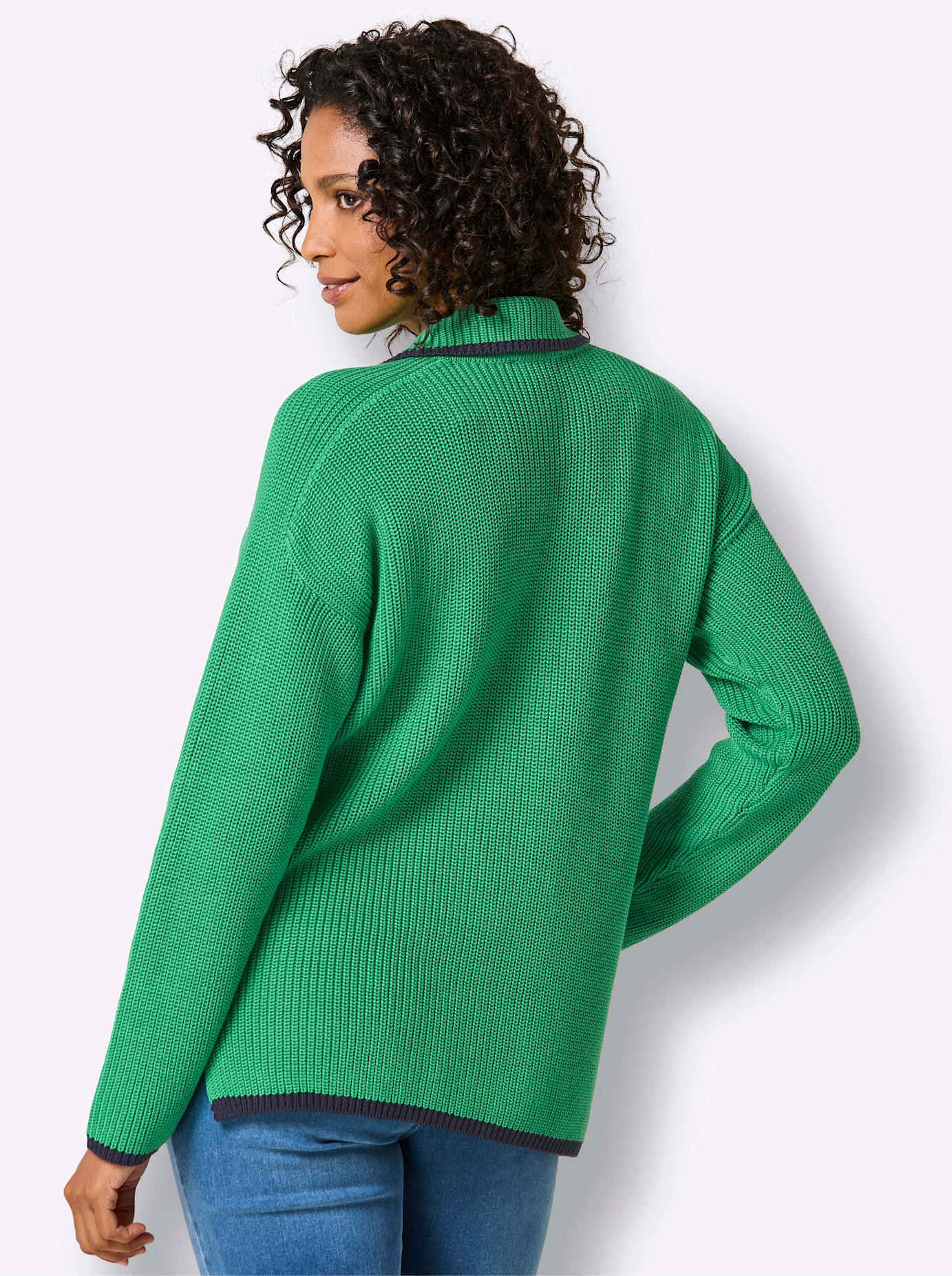 CREATION L PREMIUM Polokragenpullover »Lyocell-Baumwoll-Pullover«